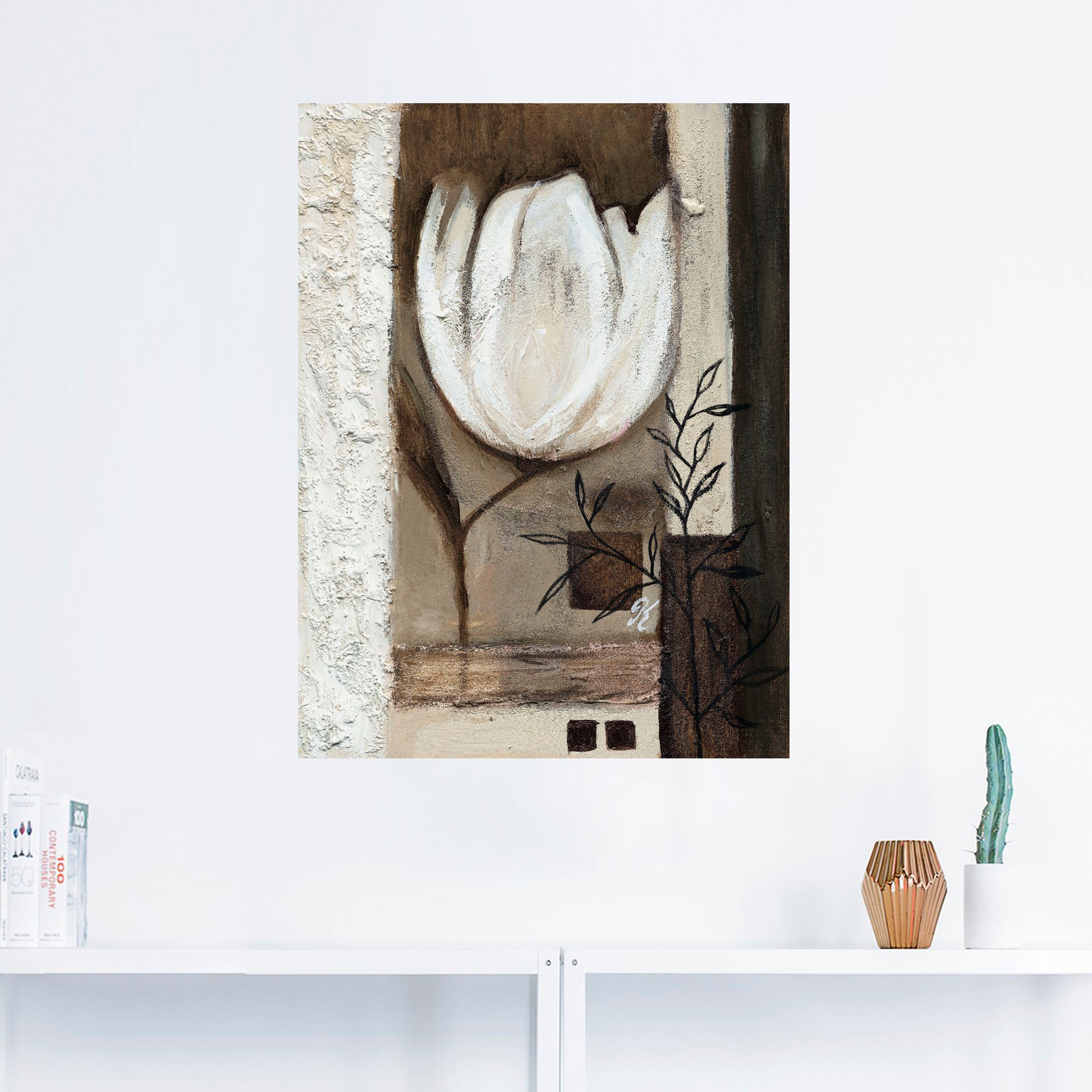 Artland Wandbild "Braune Tulpen II", Blumen, (1 St.), als Leinwandbild, Wan günstig online kaufen