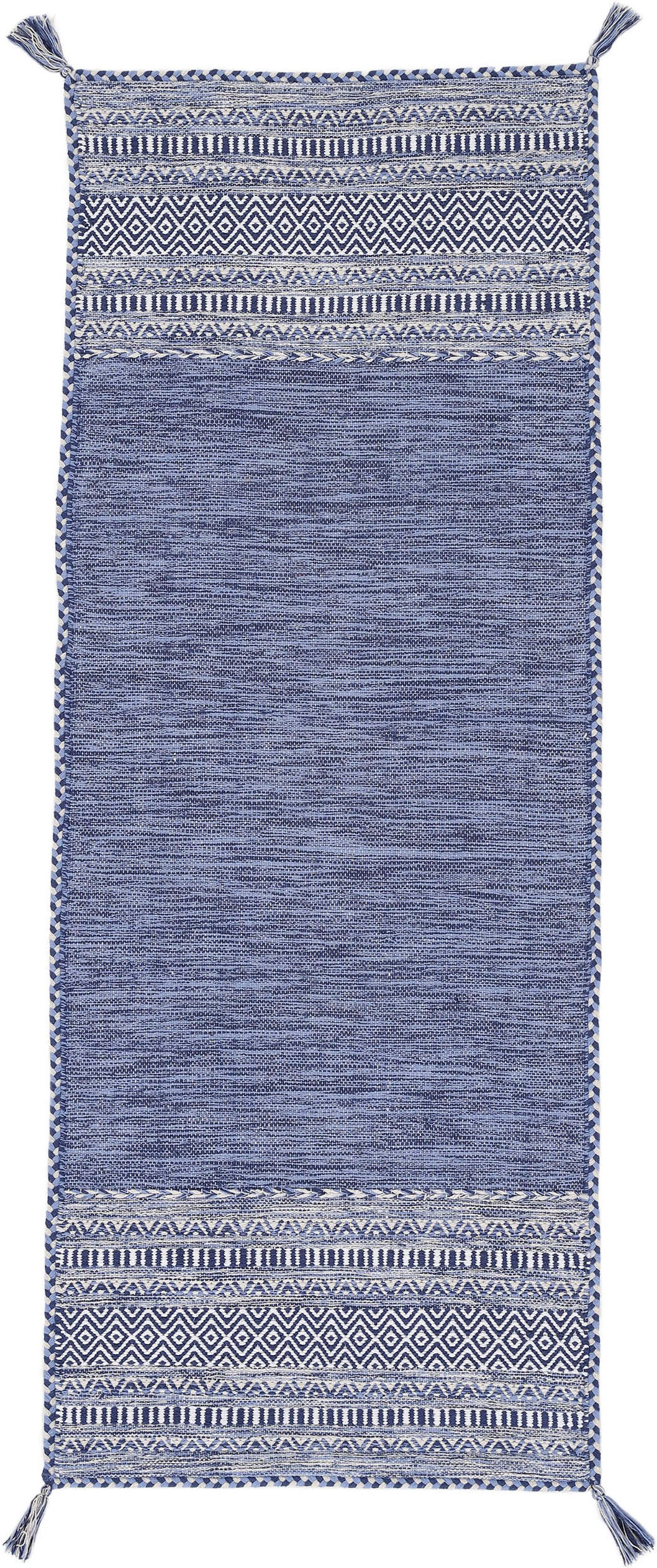 carpetfine Teppich »Kelim Azizi«, rechteckig, 5 mm Höhe, Baumwolle, Wendete günstig online kaufen