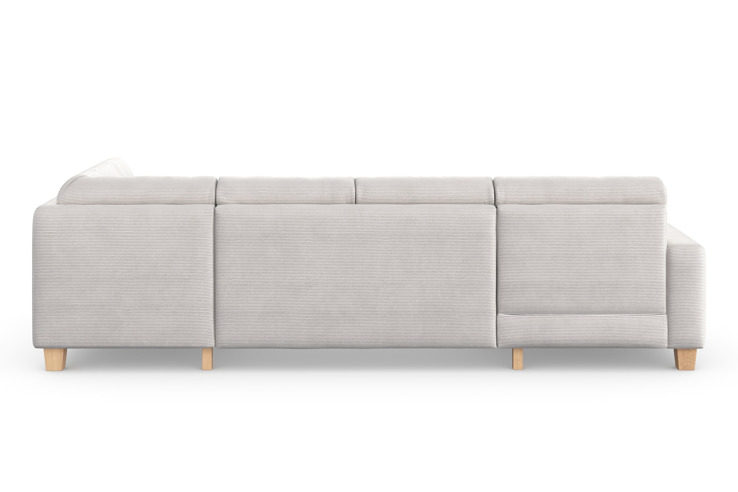 Home affaire Wohnlandschaft »Summer U-Form«, mit oder ohne Bettfunktion und Bettkasten, Cord-Bezug