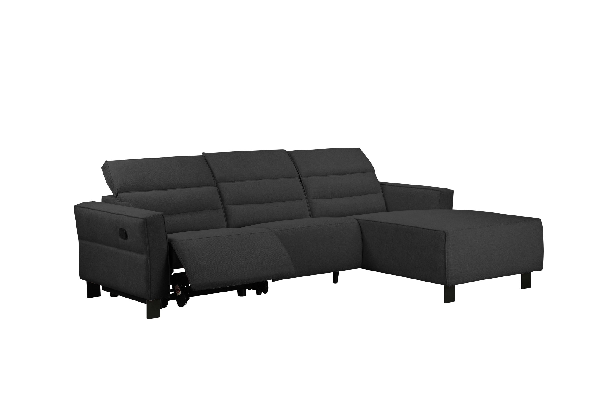 Places of Style Ecksofa »Carpari, L-Form, 263 cm, manuelle o. elektrische Relaxfunktion,«, USB A/C und Kopfteilverstellung