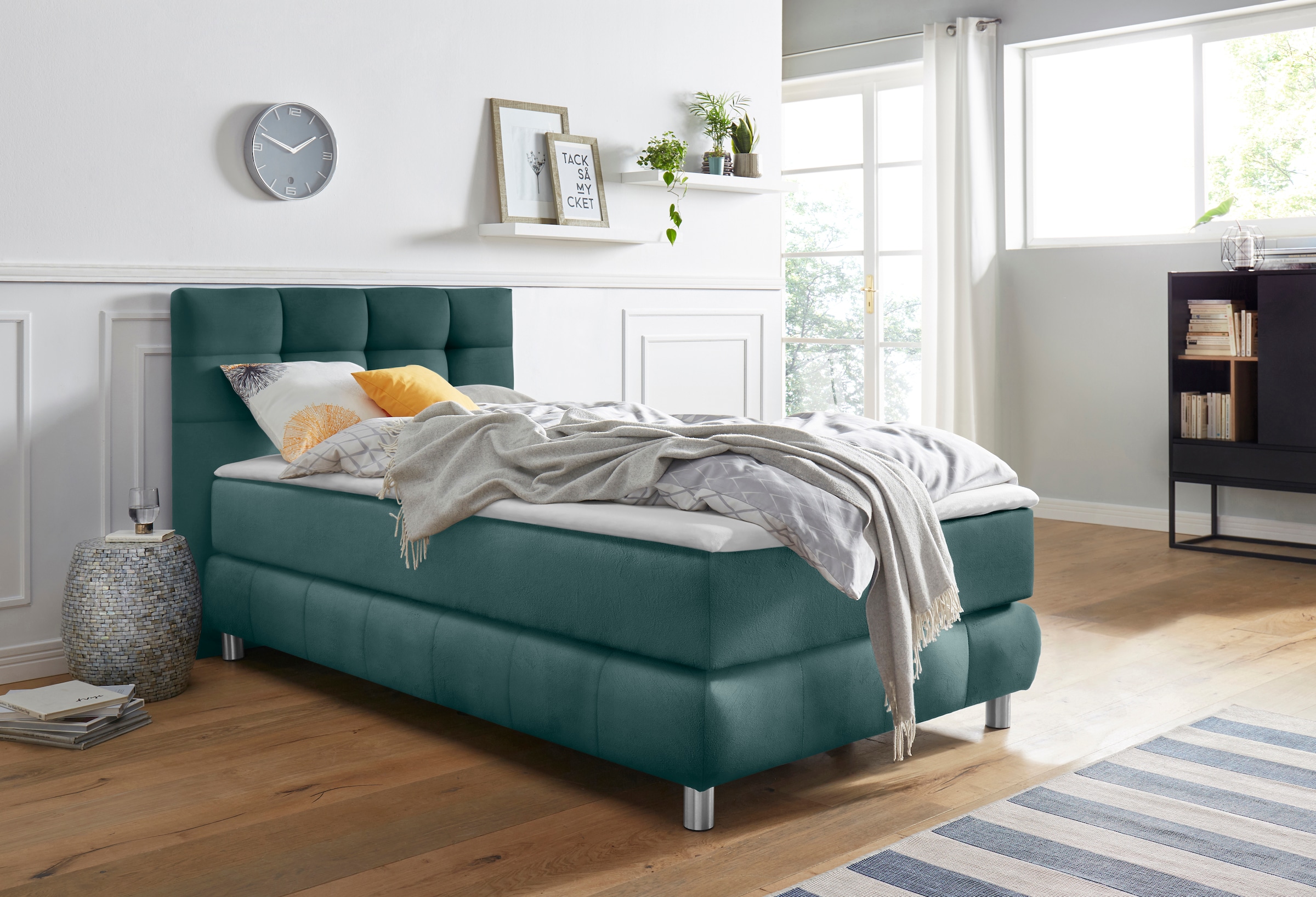 andas Boxspringbett "Salo" incl. Topper, 6 Breiten, 2 Härtegrade, TFK auch günstig online kaufen