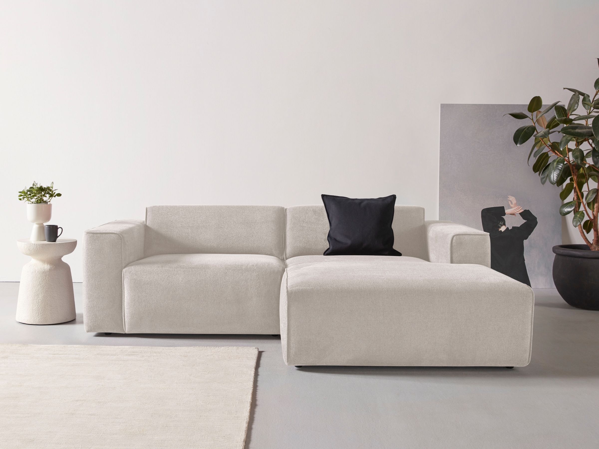 andas Ecksofa »Noord mit Kedernaht, Breite 234 cm, L-Form« mit Kedernaht, B günstig online kaufen