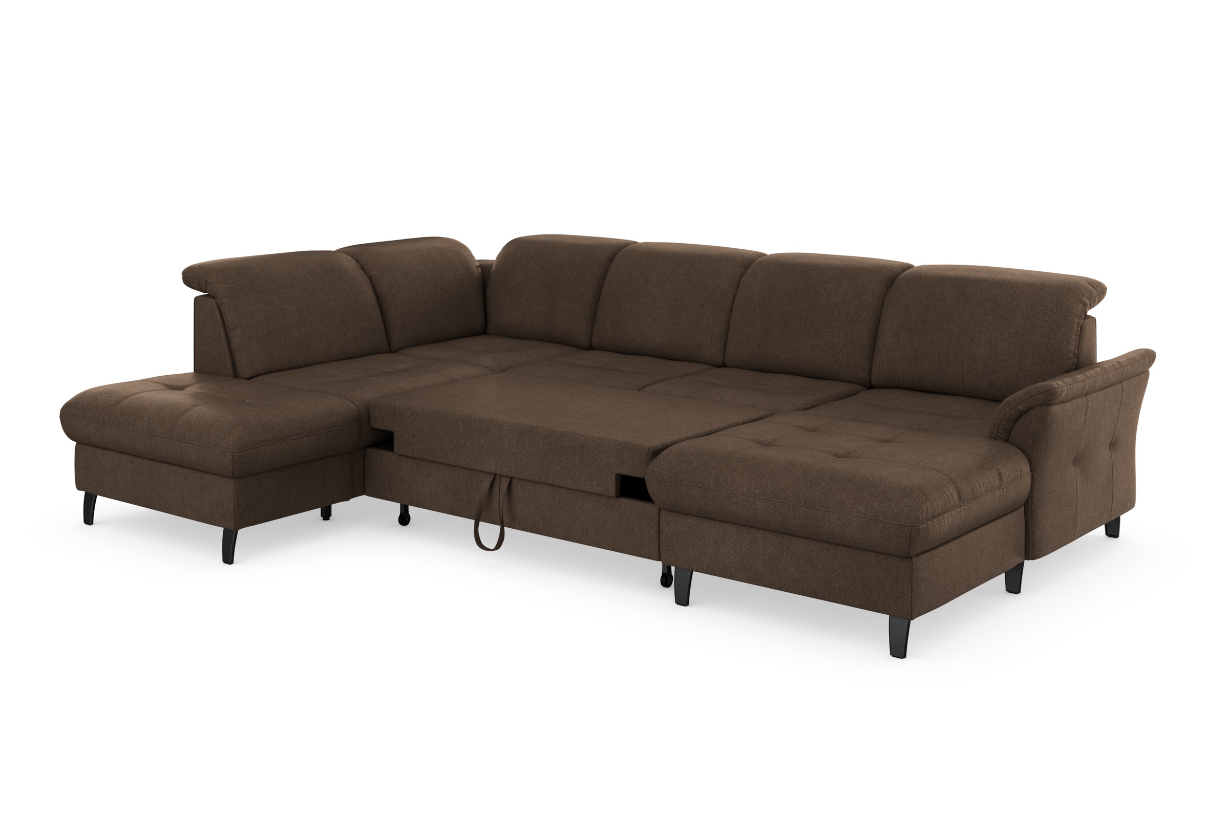 sit&more Wohnlandschaft »Maggiore U-Form«, wahlweise mit Kopfteilverstellung, Bettfunktion und Stauraum