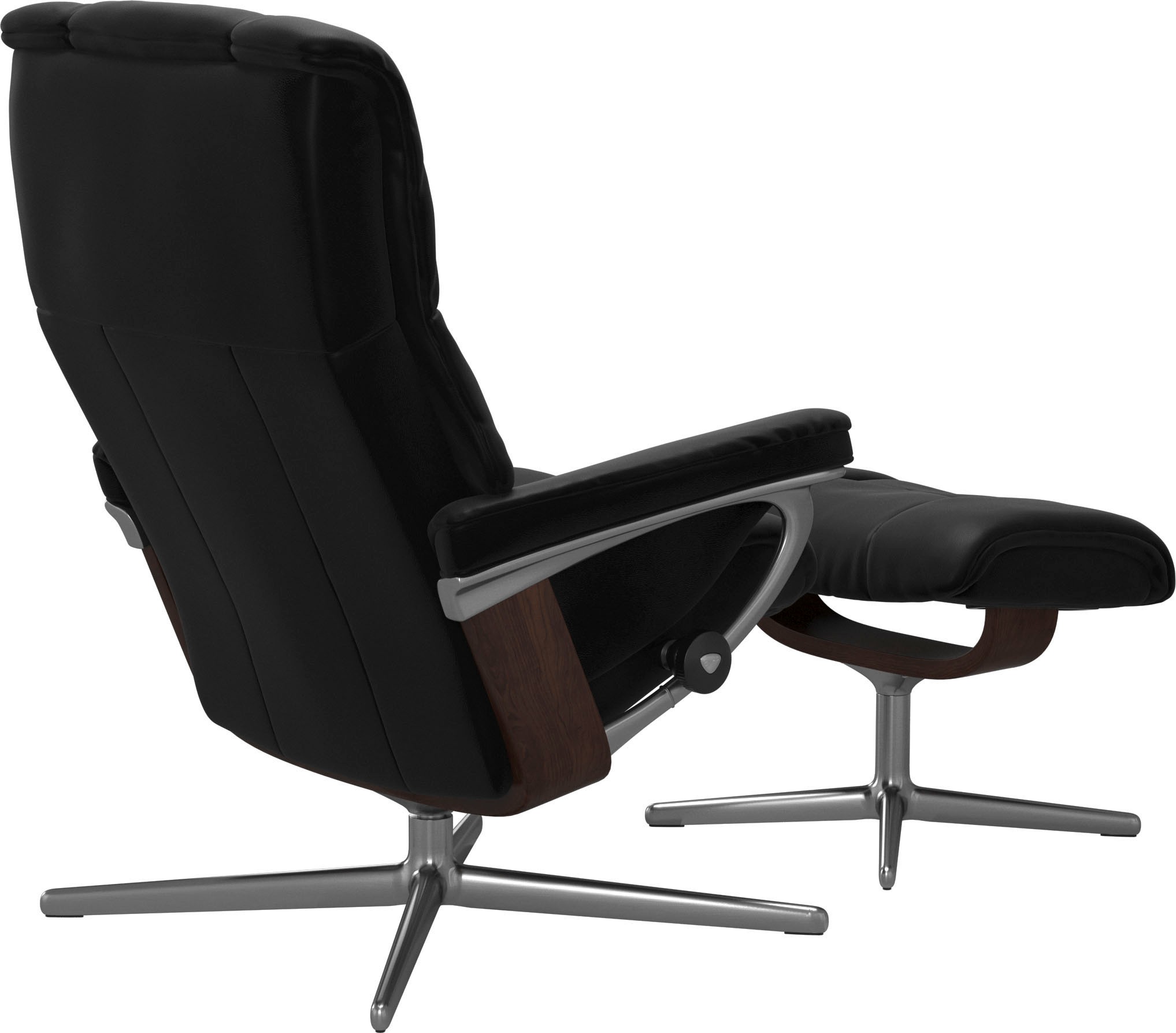 Stressless® Fußhocker »Mayfair«, mit Cross Base, Größe S, M & L, Holzakzent Braun