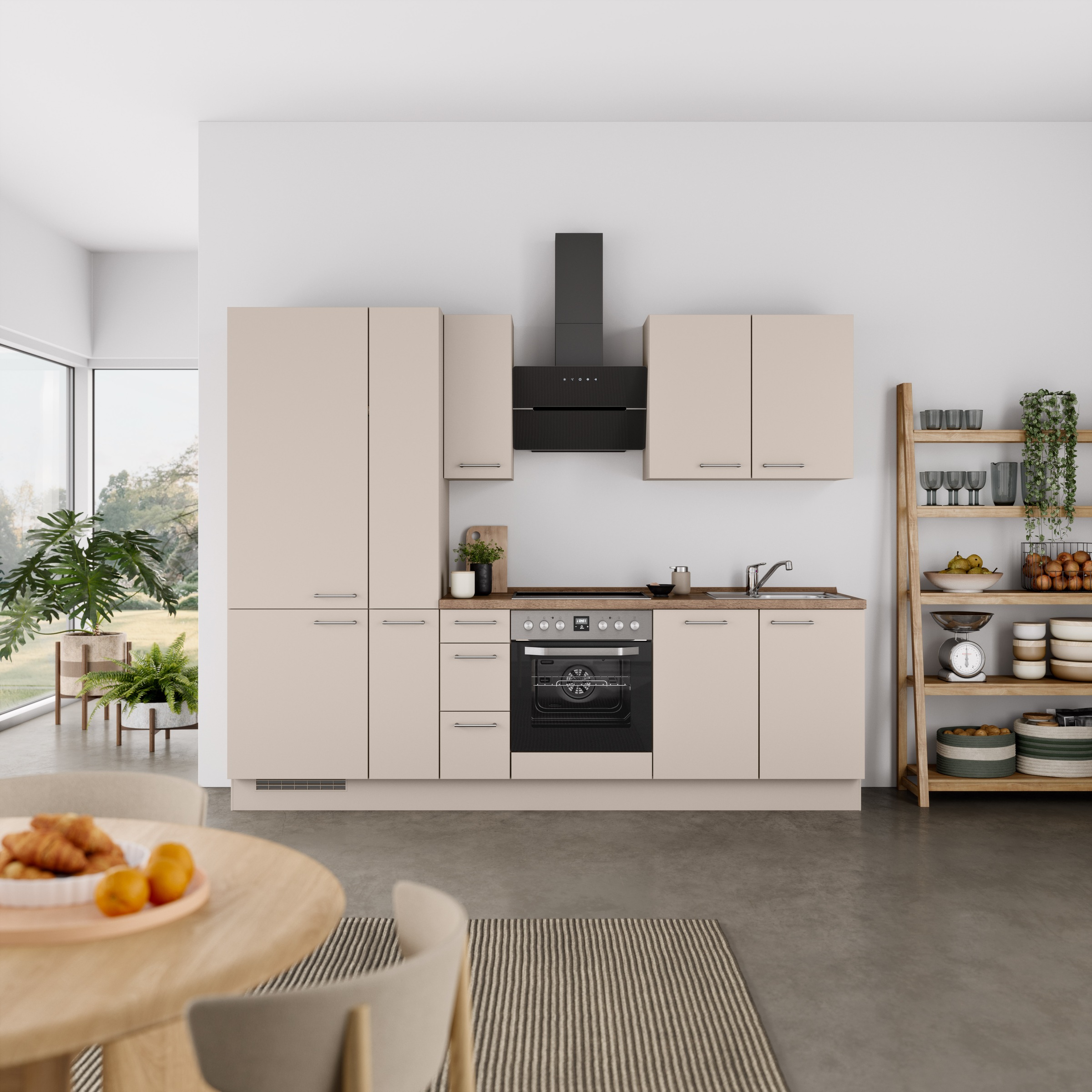 nobilia® Küchenzeile »"Laser II", Ausrichtung wählbar, Breite 270 cm« vormo günstig online kaufen