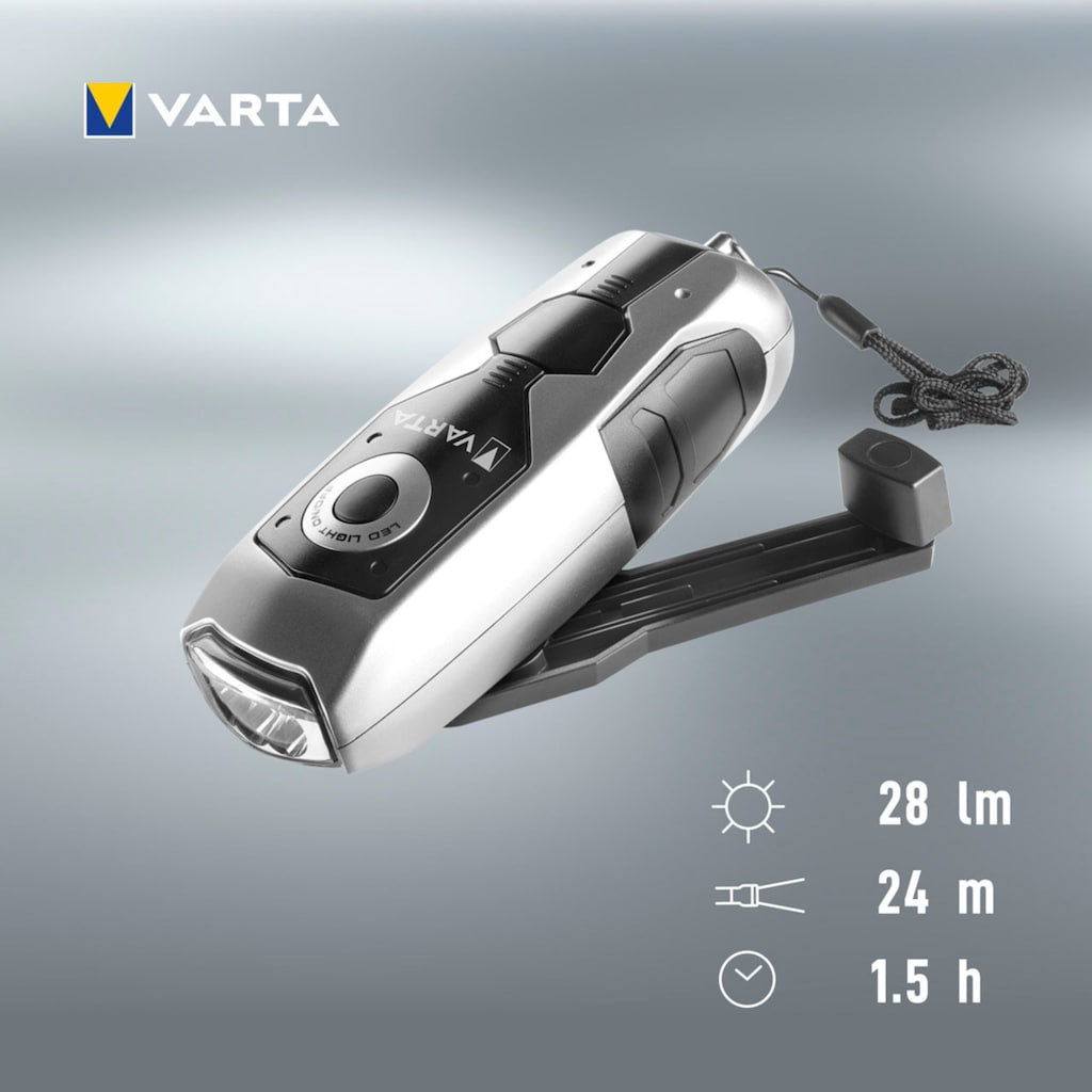 VARTA Taschenlampe »DYNAMO LIGHT LED«, (1 St.)