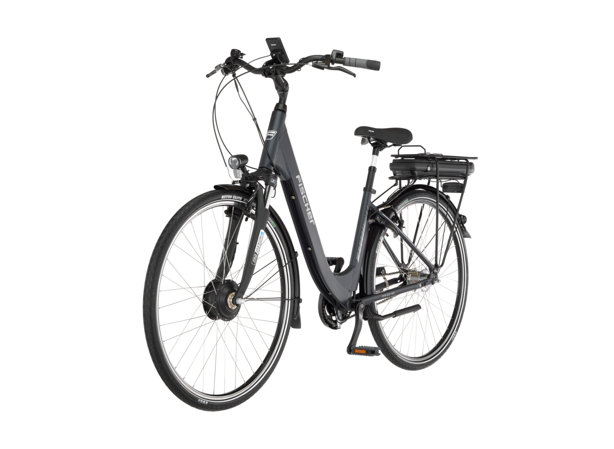 FISCHER Fahrrad »CITA ECU 1401 44« 7 Gang Shimano Nexus Schaltwerk Nabenschaltung Frontmotor 250 W mit Rahmenschloss,  Pedelec, Elektrofahrrad für Damen u. Herren