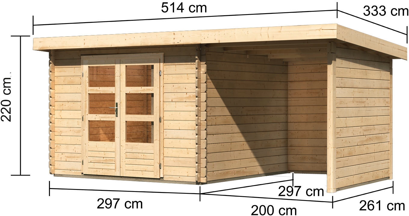 Karibu Gartenhaus »Bastrup 5«, (Set)