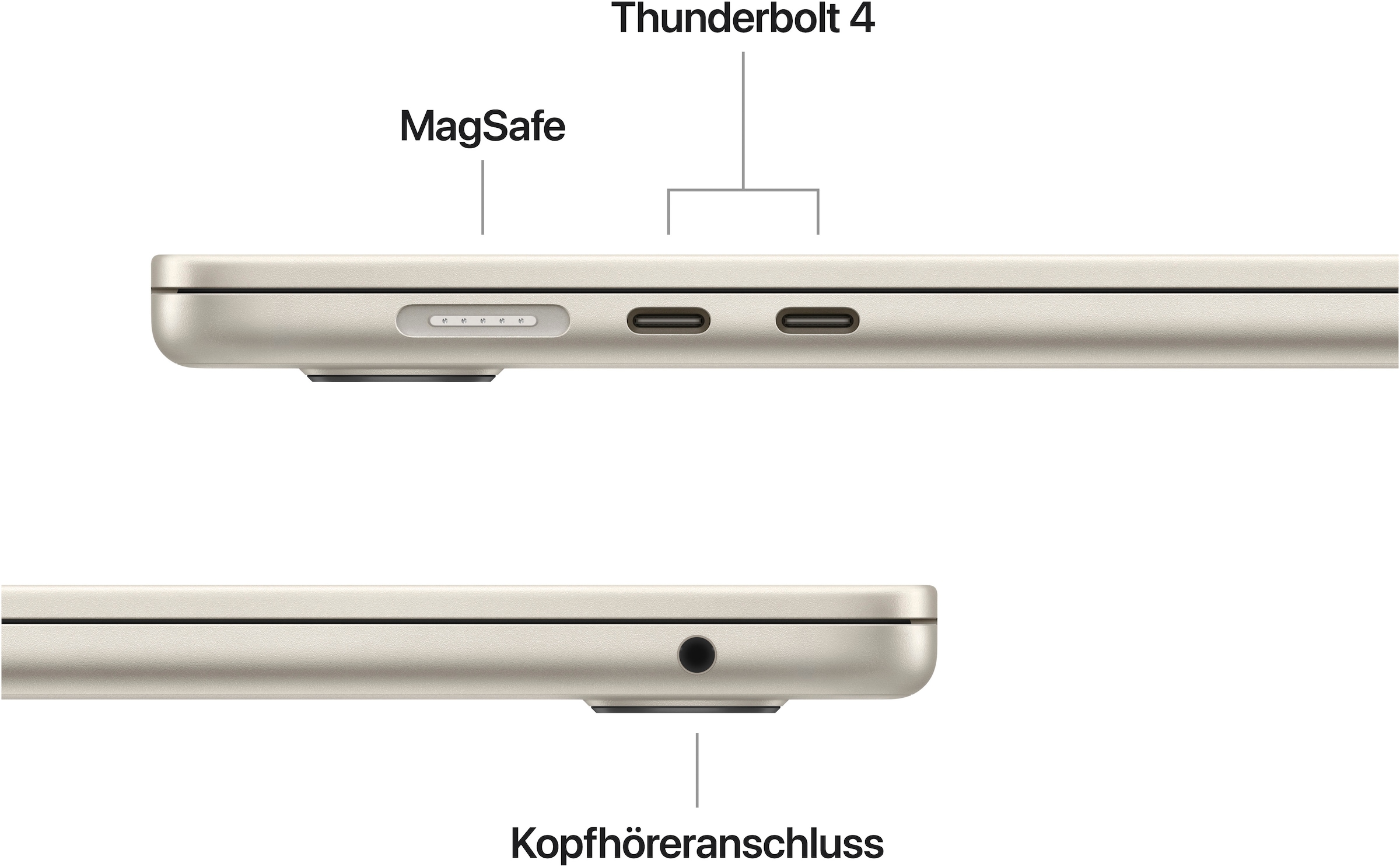 Apple Notebook »MacBook Air 15" (2025)«, 38,86 cm, / 15,3 Zoll, Apple, M4, 10-Core CPU, 256 GB SSD