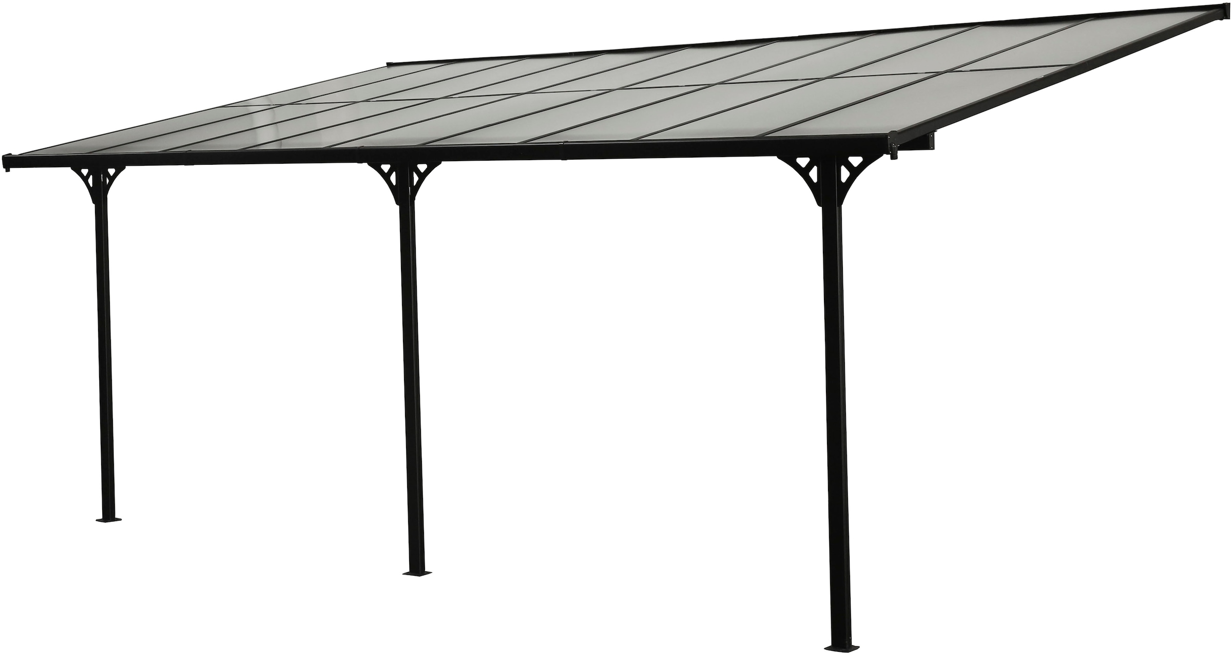WESTMANN Terrassendach »Bruce«, Rahmen aus pulverbeschichtetem Aluminium, schwarz