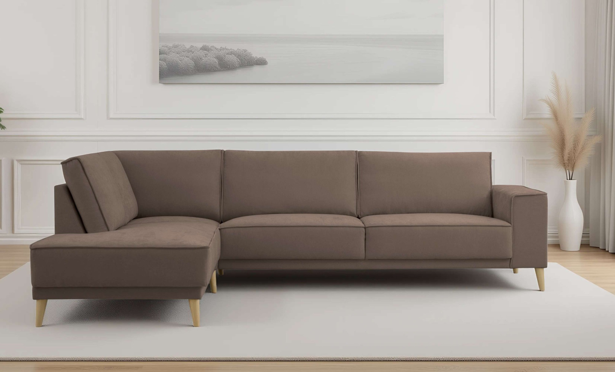 OTTO home Ecksofa »Oland Skandi, weicher Chenille-Stoff« L-Form, 289 cm, We günstig online kaufen