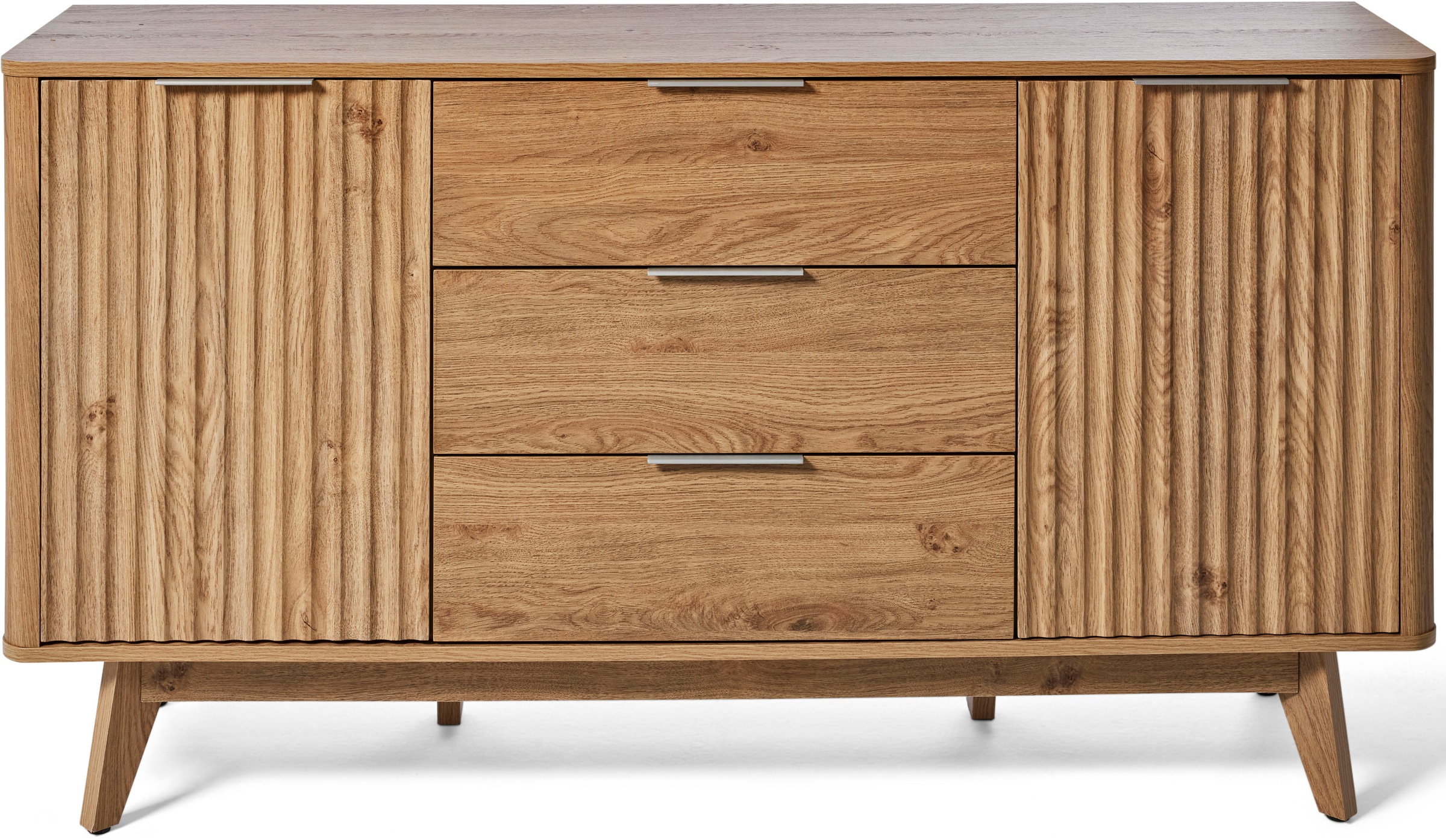 Jahnke Sideboard »WAVE SB 150«, (1 St.), Sideboard, Retro-Stil, Front in Wellendesign, Breite ca. 150 cm