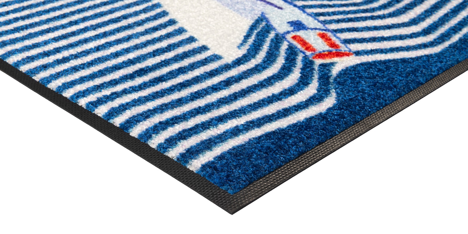 wash+dry by Kleen-Tex Fußmatte »Sailing Boat«, rechteckig, 7 mm Höhe