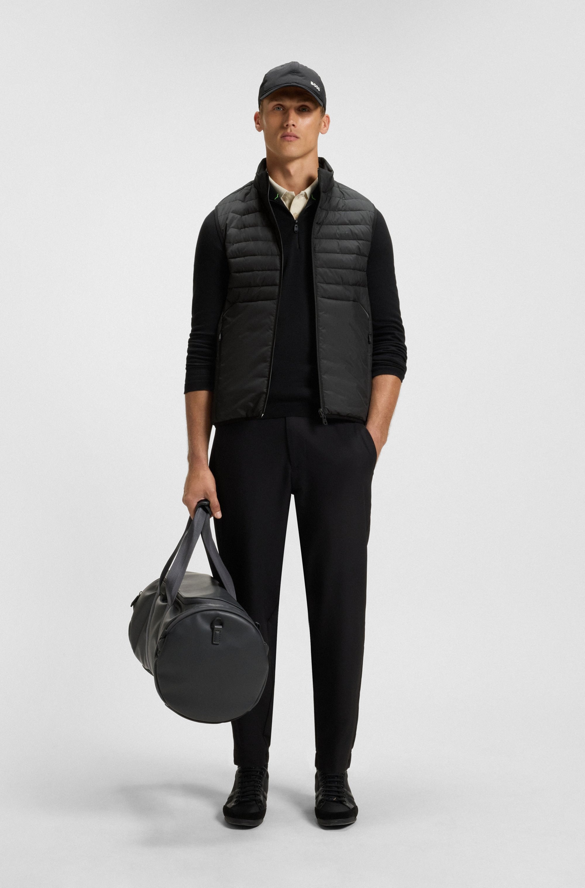 BOSS GREEN Steppweste »V Urbanex Vest«, mit soften Stretch-Einsätzen und reflektierenden Details