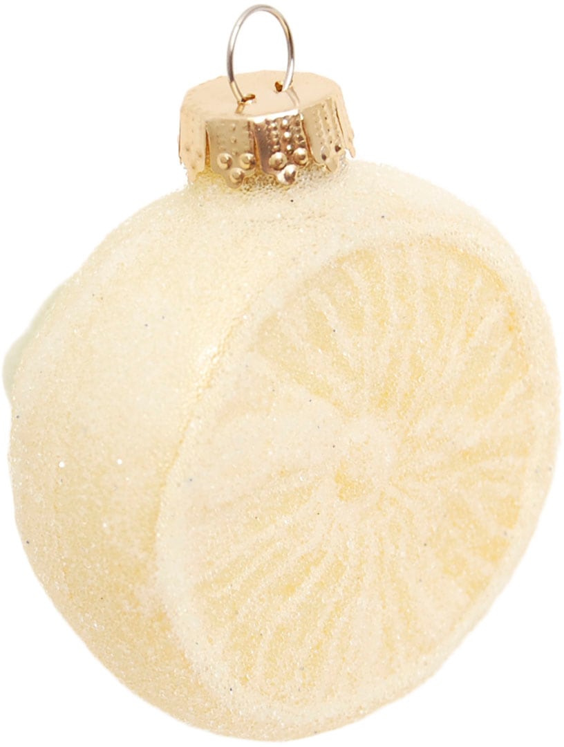 Krebs Glas Lauscha Christbaumschmuck »Glassortiment "Gezuckerte Früchte", 6 cm bis 8 cm«, (Set, 6 tlg.), Weihnachtsdeko, Weihnachtsbaumkugel, Christbaumkugeln aus Glas