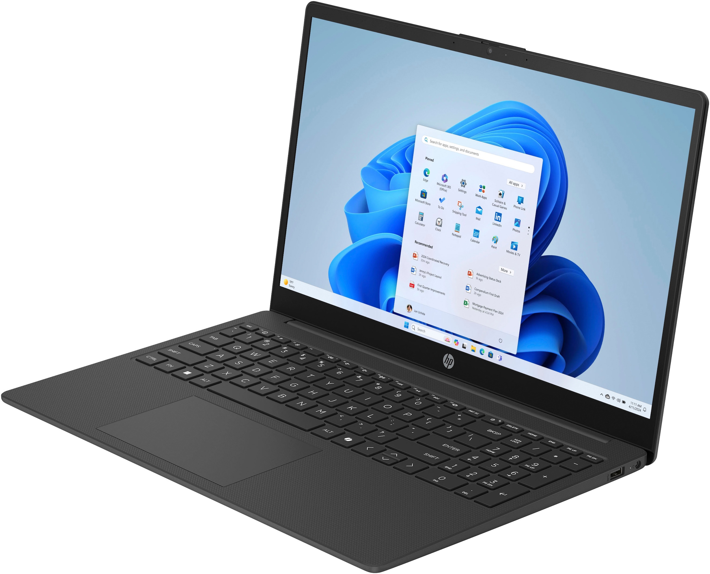 HP Notebook »15-fc0262ng« 39,6 cm / 15,6 ″ AMD Ryzen 5 Radeon Graphics;USB 3.2 Gen 1.0 Type-C Anschluss;HDMI v1.4b;Kombi-Anschluss für Kopfhörer/Mikrofon;AC Smart Pin Netzadapterbuchse 1.000 GB SSD