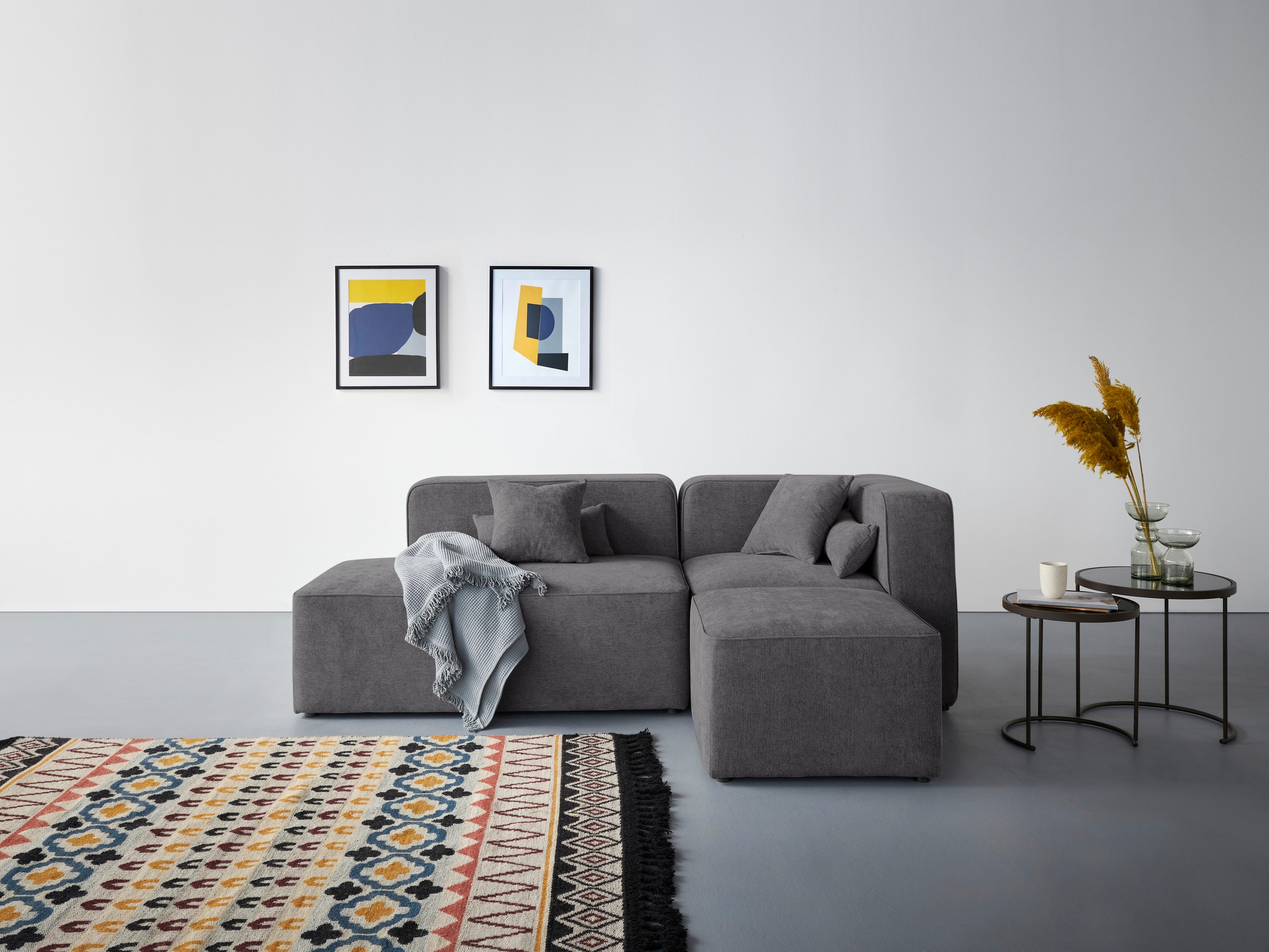 Home affaire Ecksofa »Sundstrup L-Form« Modulserie, individuelle Zusammenst günstig online kaufen