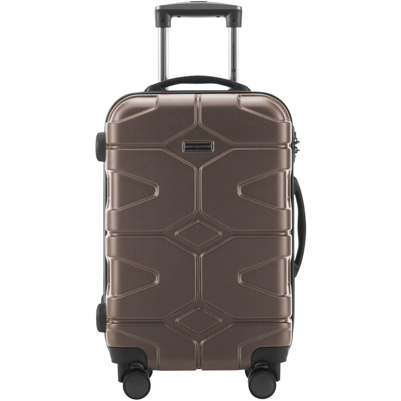 HAUPTSTADTKOFFER Hartschalen-Trolley »X-Kölln, 55 cm« 43 l 4 Rollen Hartschalen-Koffer Handgepäck-Koffer Reisegepäck TSA Schloss goldfarben