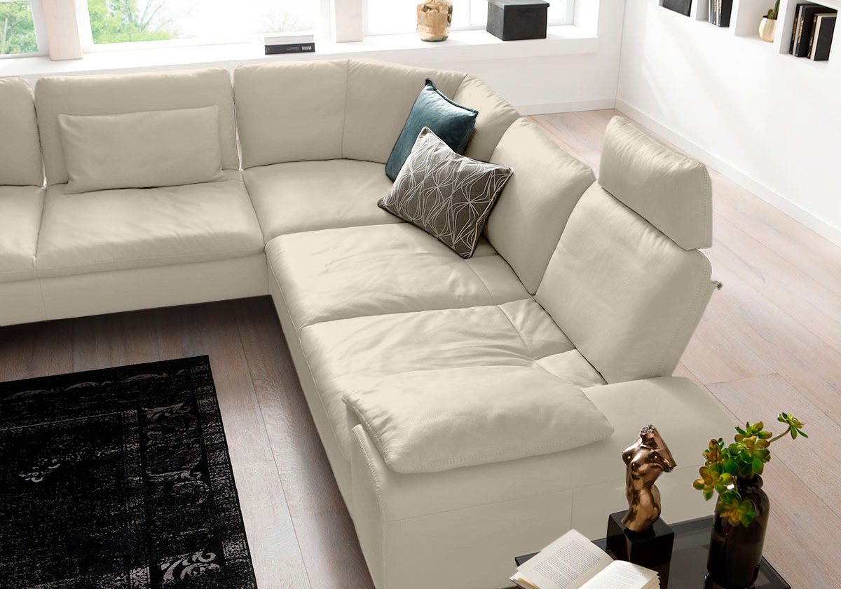 W.SCHILLIG Ecksofa »valentinoo, Designsofa, elegant und bequem, L-Form«, (Set), mit Sitztiefenverstellung, Breite 318 cm