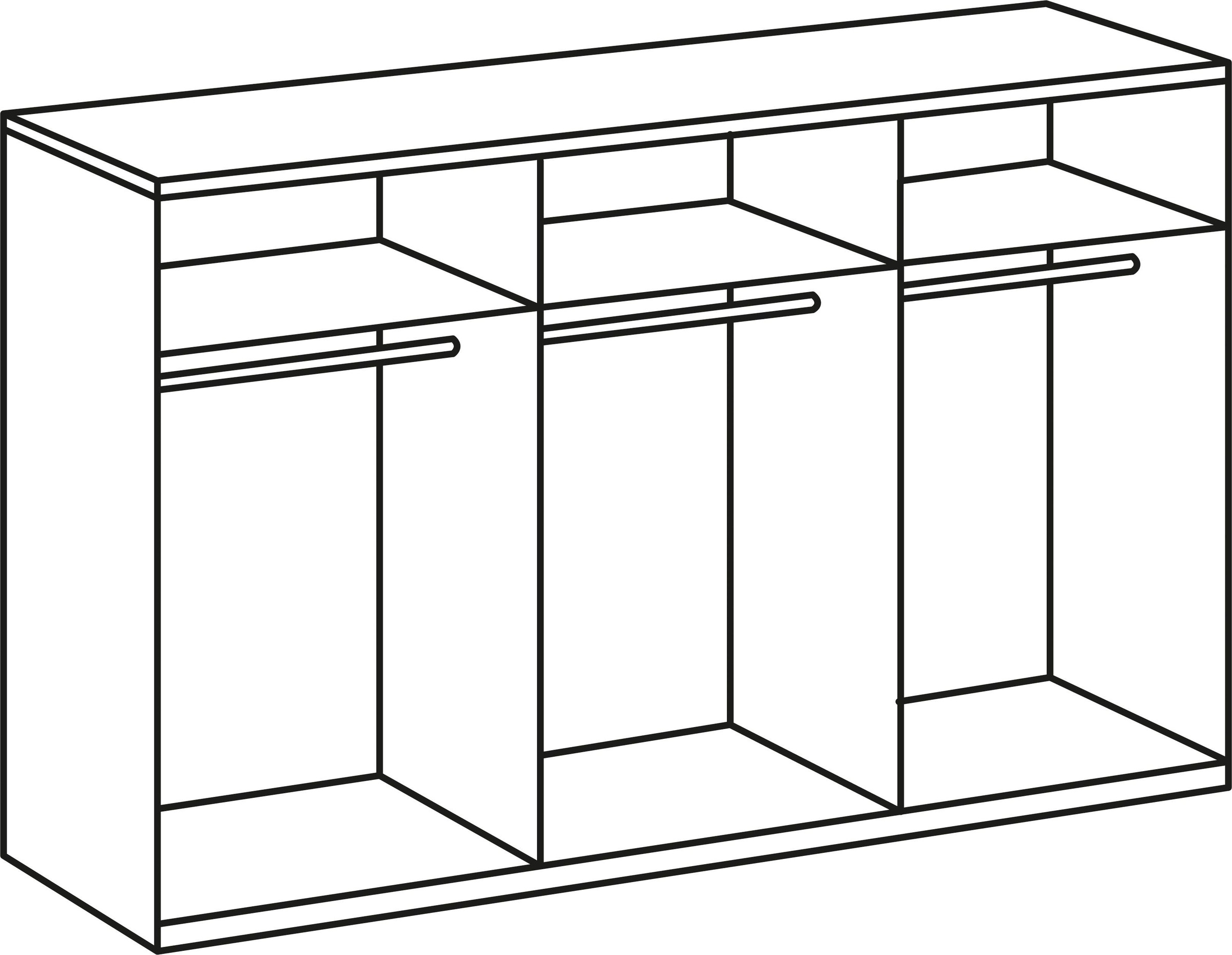 Wimex Kleiderschrank »New York, Wäscheschrank, Garderobe, Aufbewahrung«, in vielen Breiten, individuelles Stauraumwunder, Höhe 208 oder 236cm