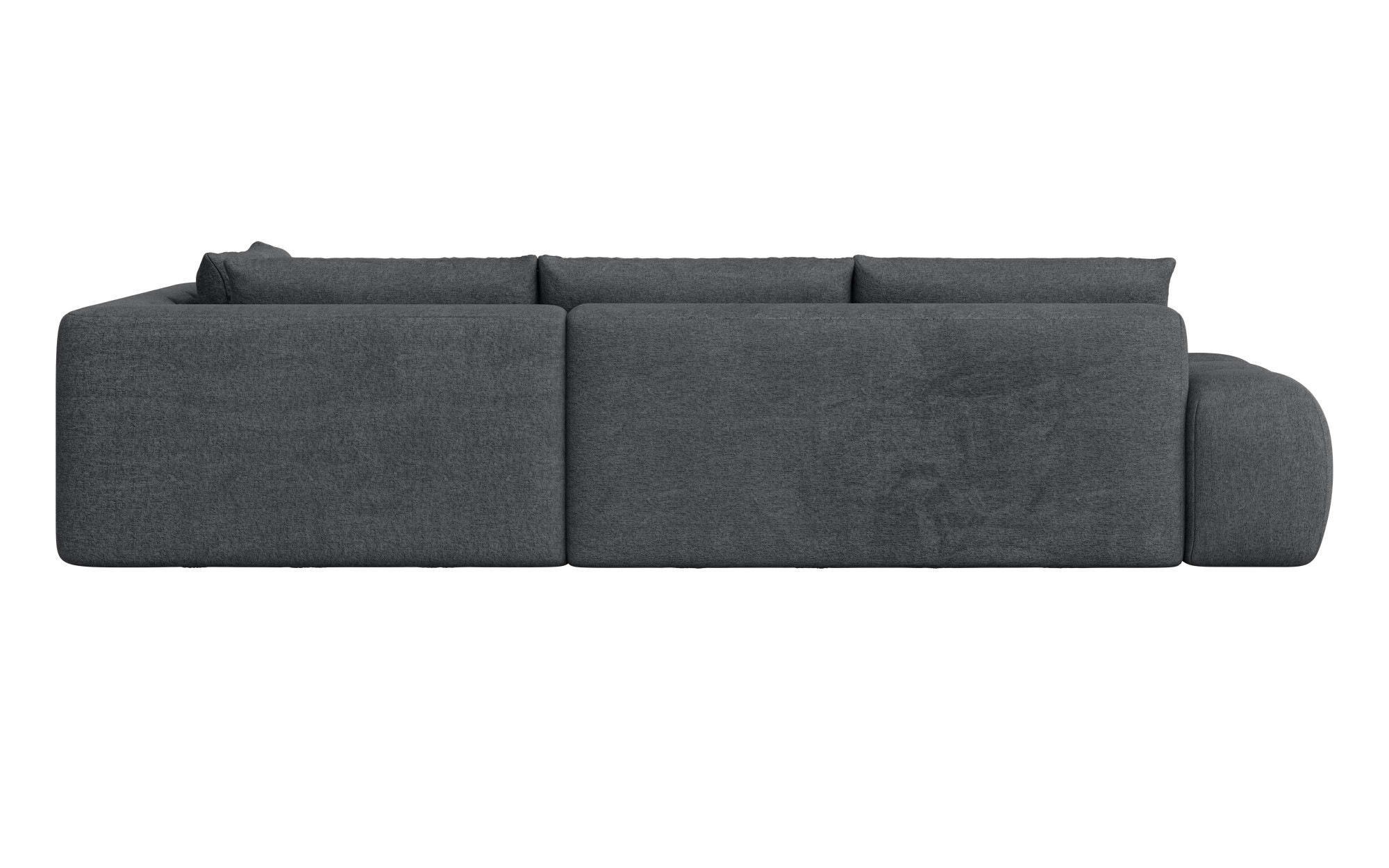 INOSIGN Ecksofa »AZITA klein, L-Form, elegant und bequem Designsofa«, lose Rückenkissen, traumhafte Steppung, Maße B/T/H: 296/176,5/89 cm
