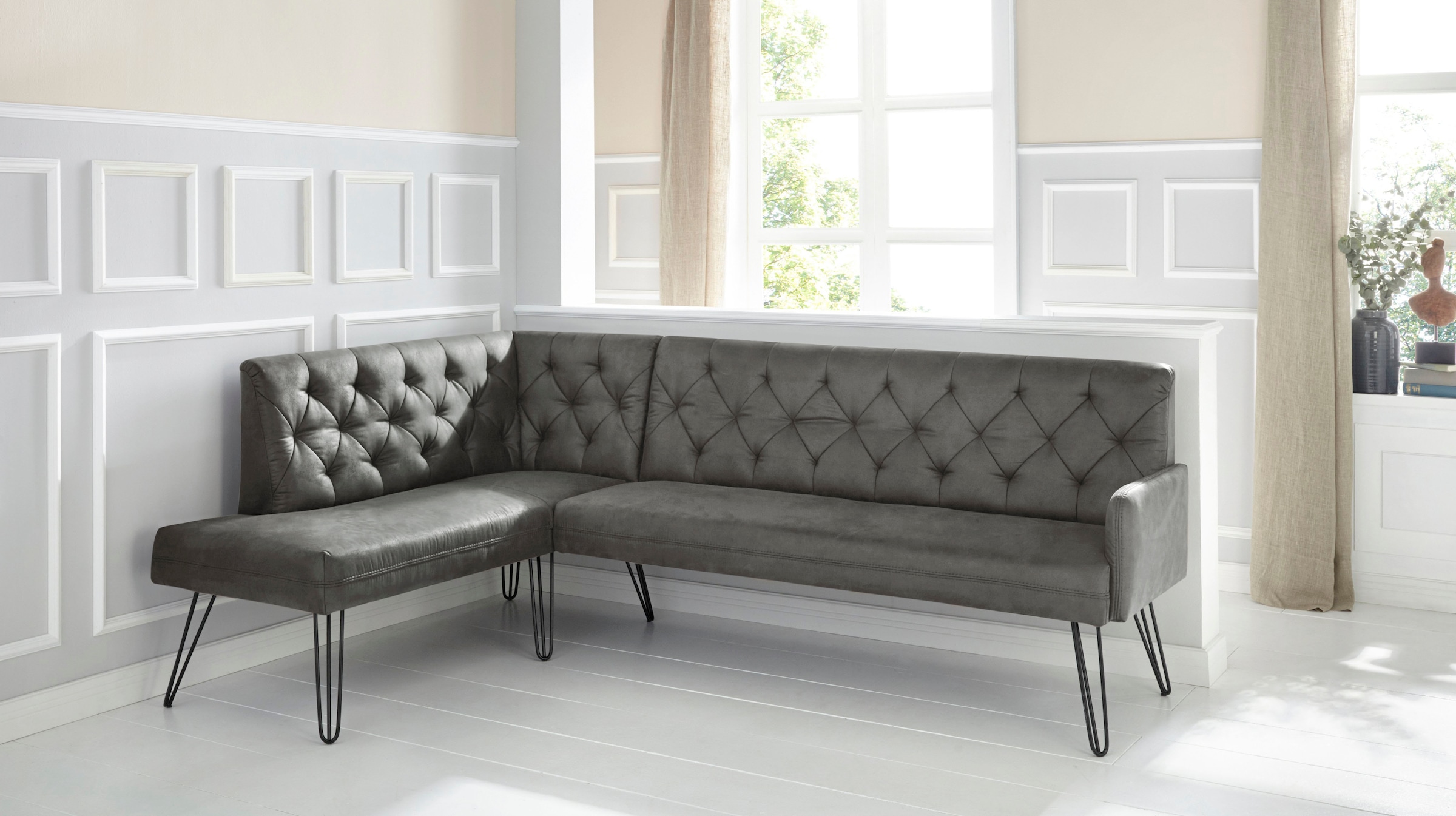 exxpo - sofa fashion Eckbank »Doppio«, Frei im Raum stellbar