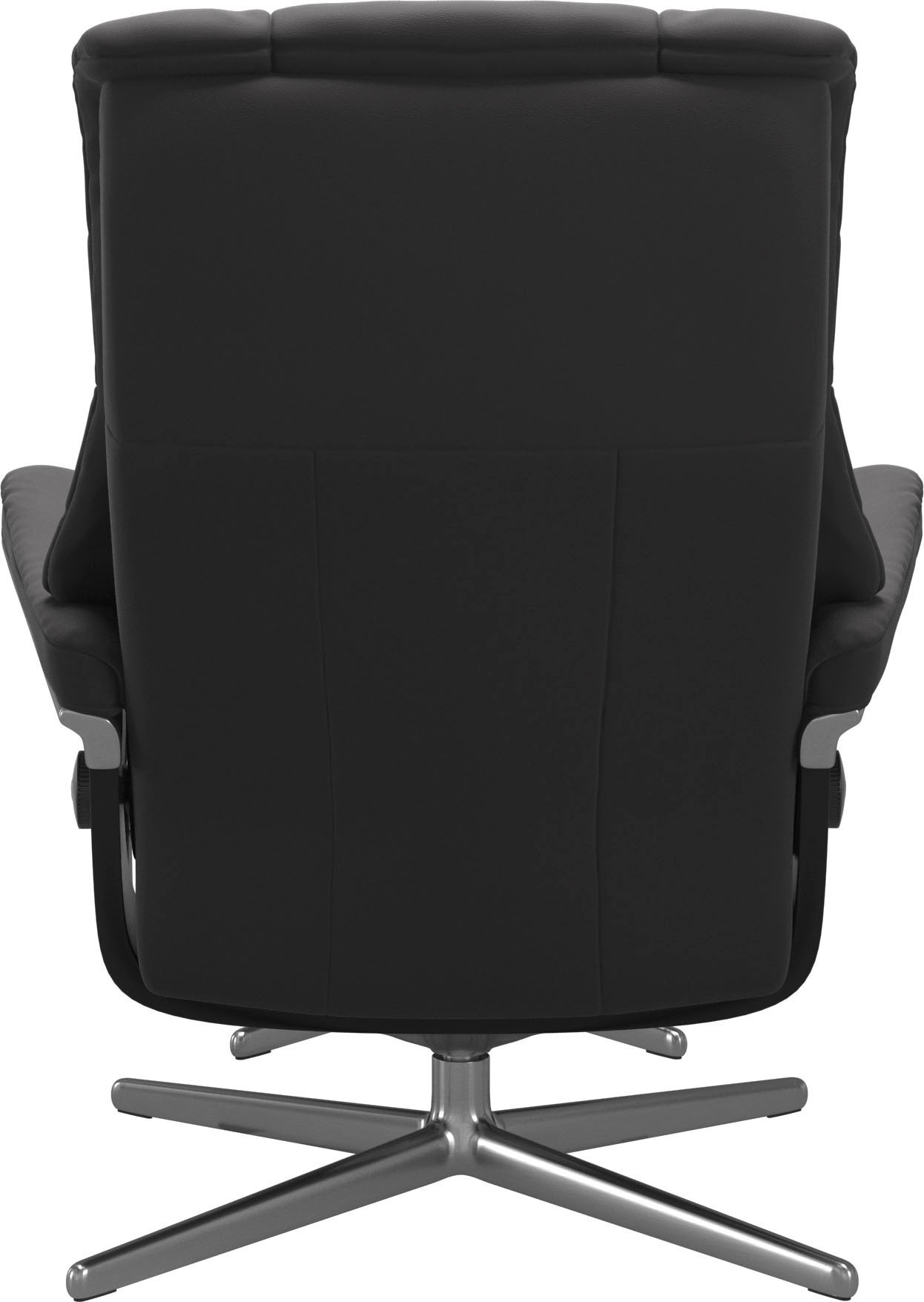 Stressless® Relaxsessel »Mayfair«, (Set, Relaxsessel mit Hocker), mit Hocker, mit Cross Base, Größe S, M & L, Holzakzent Schwarz