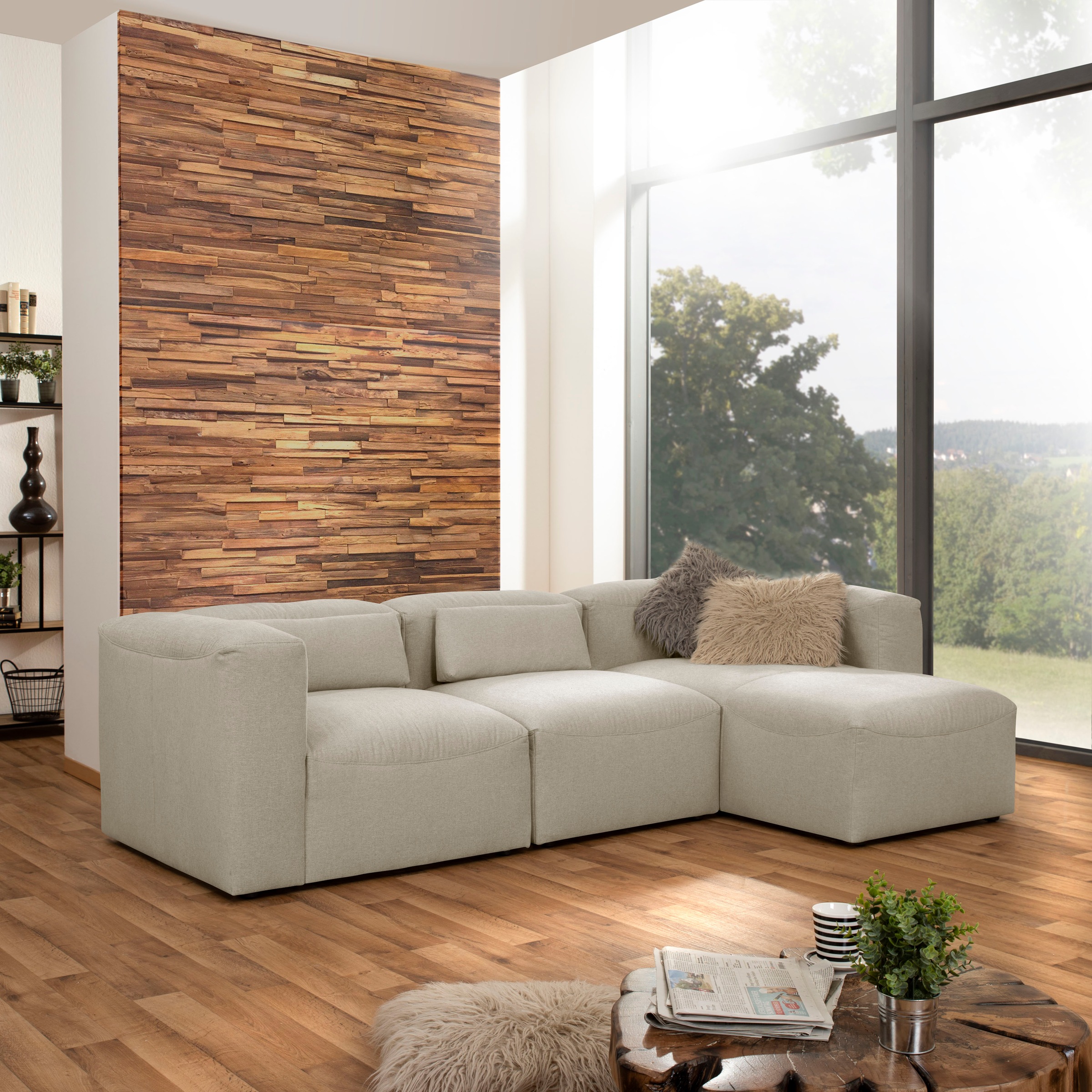 Max Winzer® Ecksofa »Lena«, (Spar-Set, 3 St.), Sofa-Set 02 aus 3 Sitz-Elementen, individuell kombinierbar