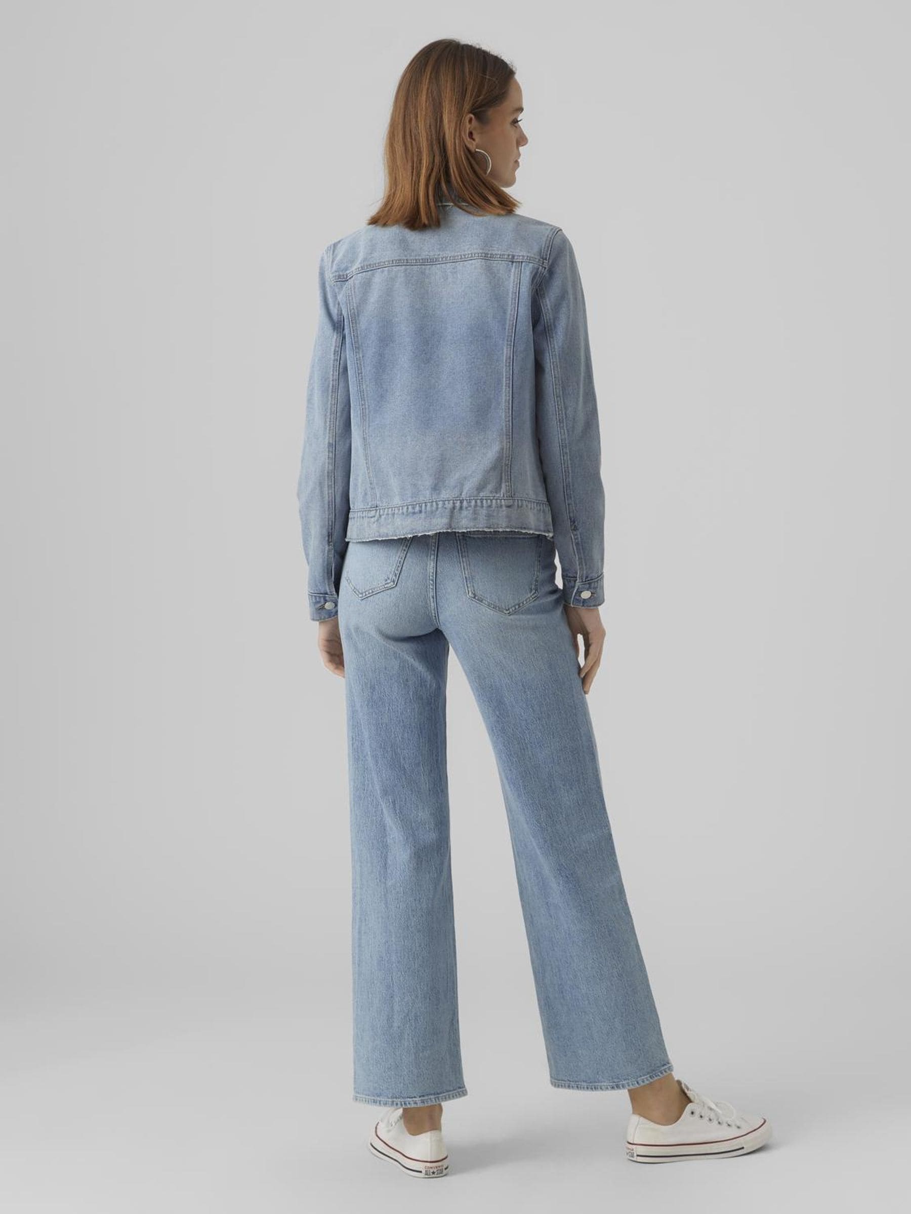 Vero Moda Jeansjacke »VMZORICA LS DENIM JACKET MIX NOOS«, mit leichten Destroyed Effekten
