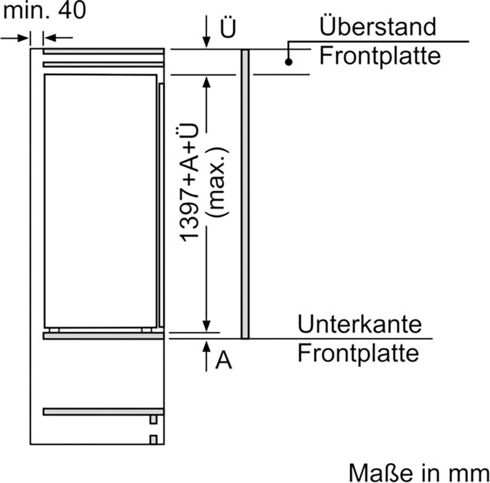 NEFF Einbaukühlschrank bei cm »KI1513FE0«, cm breit 55,8 hoch, KI1513FE0, 139,7 online