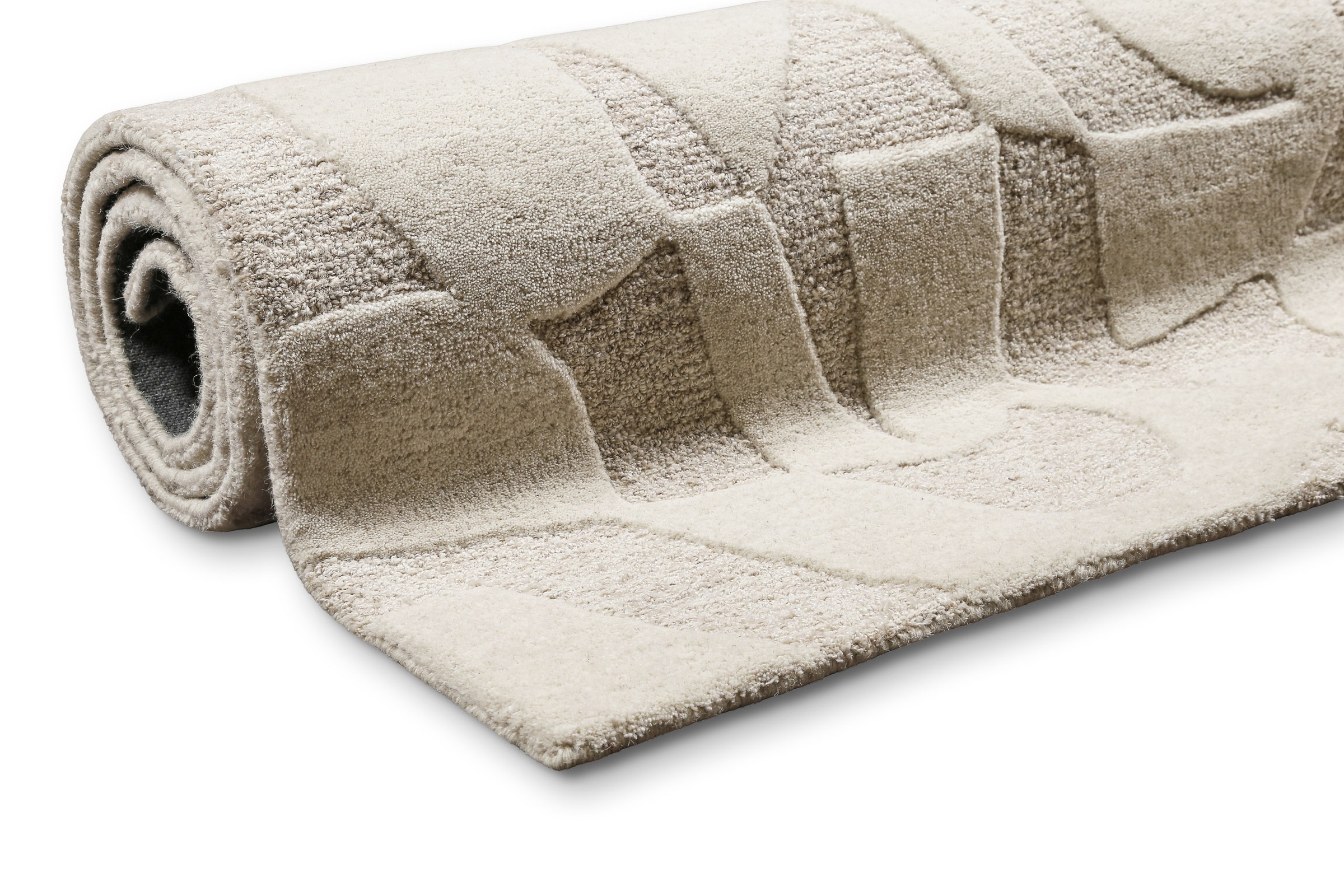 Wecon home Teppich »Ocean State«, rechteckig, 10 mm Höhe, handgefertigt, gemustert, pflegeleicht, Wolle, Wohnzimmer, Esszimmer