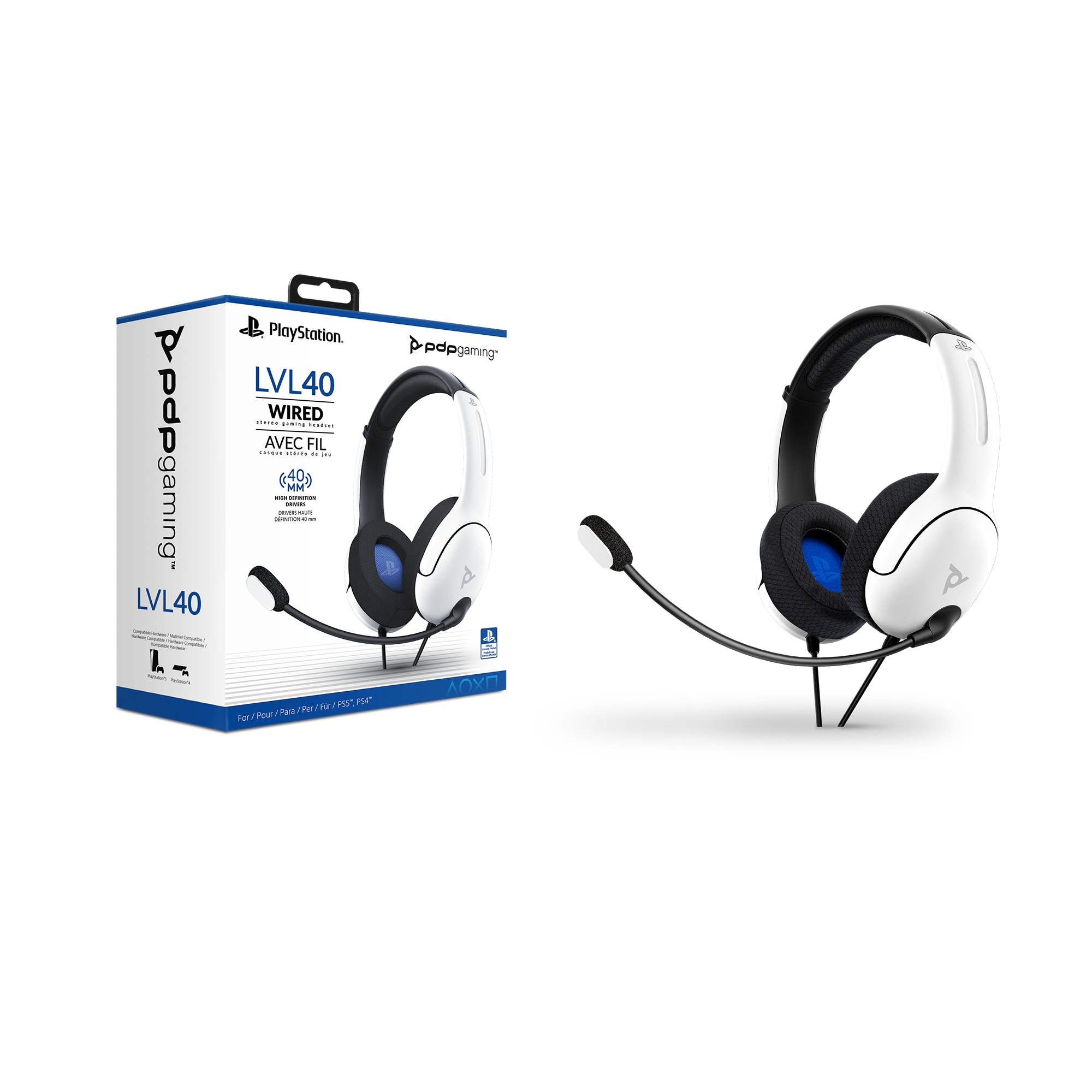 PDP - Performance Designed Products Kopfhörer »PDP Headset Airlite Stereo weiss Playstation 4/5«