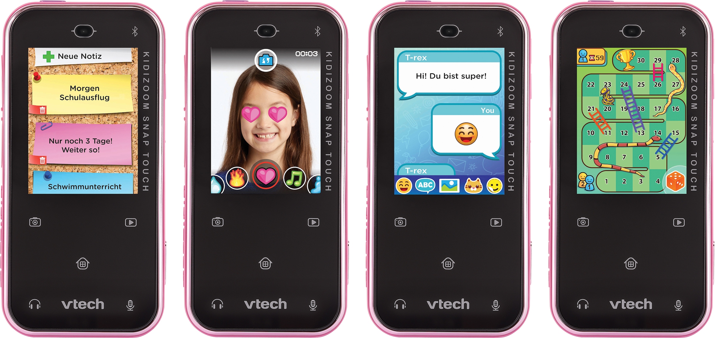 Vtech® Kinderkamera »KidiZoom Snap Touch pink«, im coolen Smartphone-Format