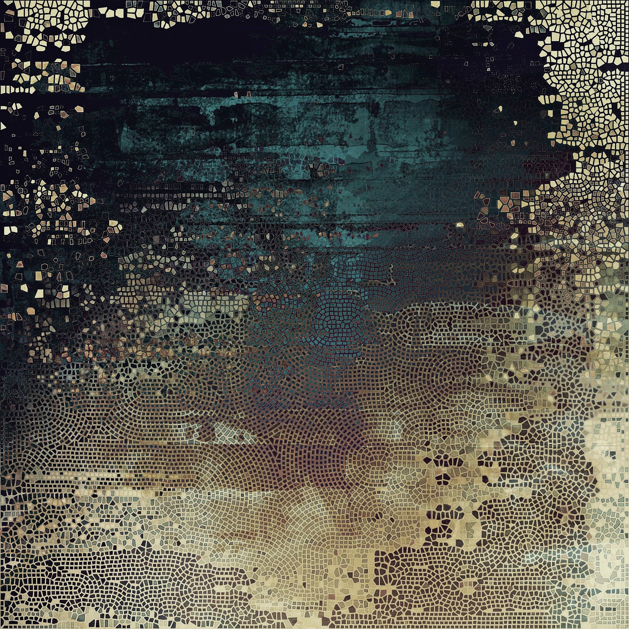queence Leinwandbild »Golden Snake«, Abstrakt-Abstrakte-Kunst-Modern, (1 St günstig online kaufen