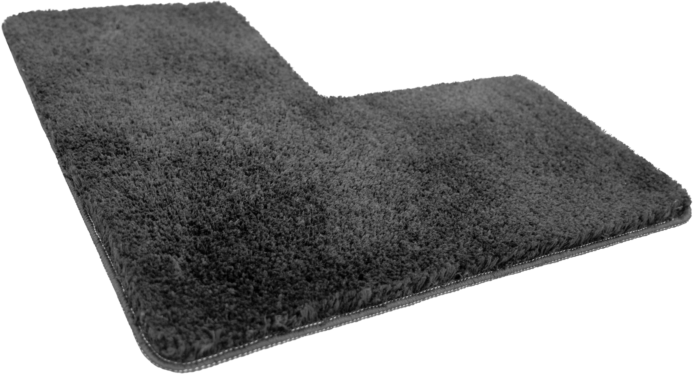 my home Badematte »Sanremo, Badvorleger, Badezimmer Teppich, sehr weich«, rutschhemmend beschichtet, fußbodenheizungsgeeignet-schnell trocknend, Badteppich, unifarben, rechteckig, rund & als 3-tlg. Set erhältlich