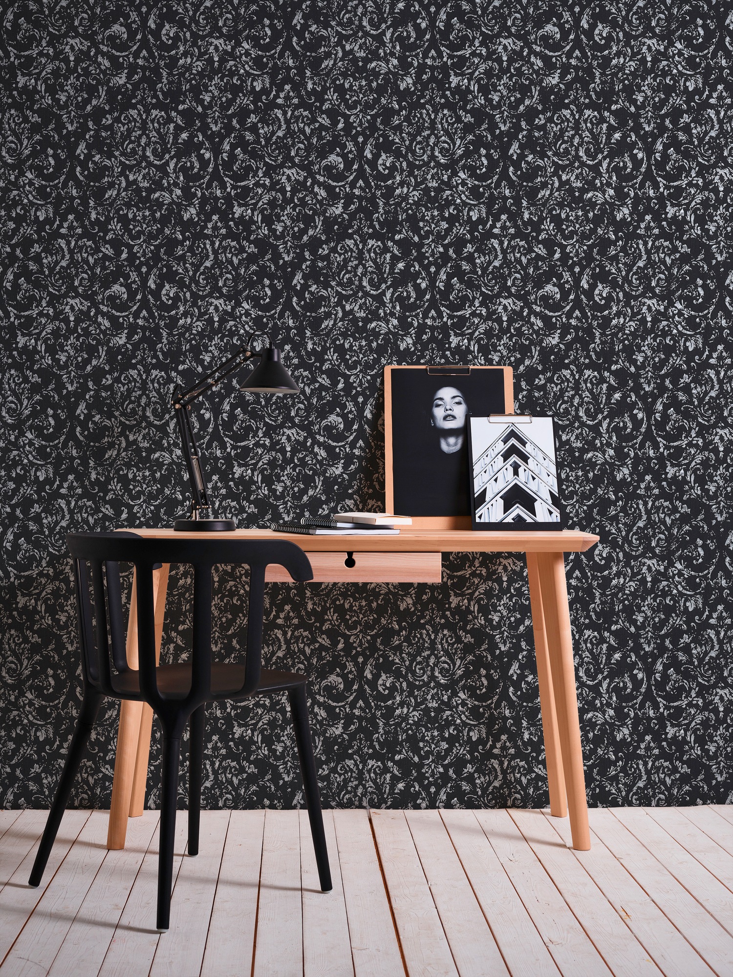 Architects Paper Textiltapete »Metallic Silk«, Barock-matt-glänzend, Ornament Tapete Barock Tapeten Wohnzimmer Schlafzimmer Küche Flur Büro