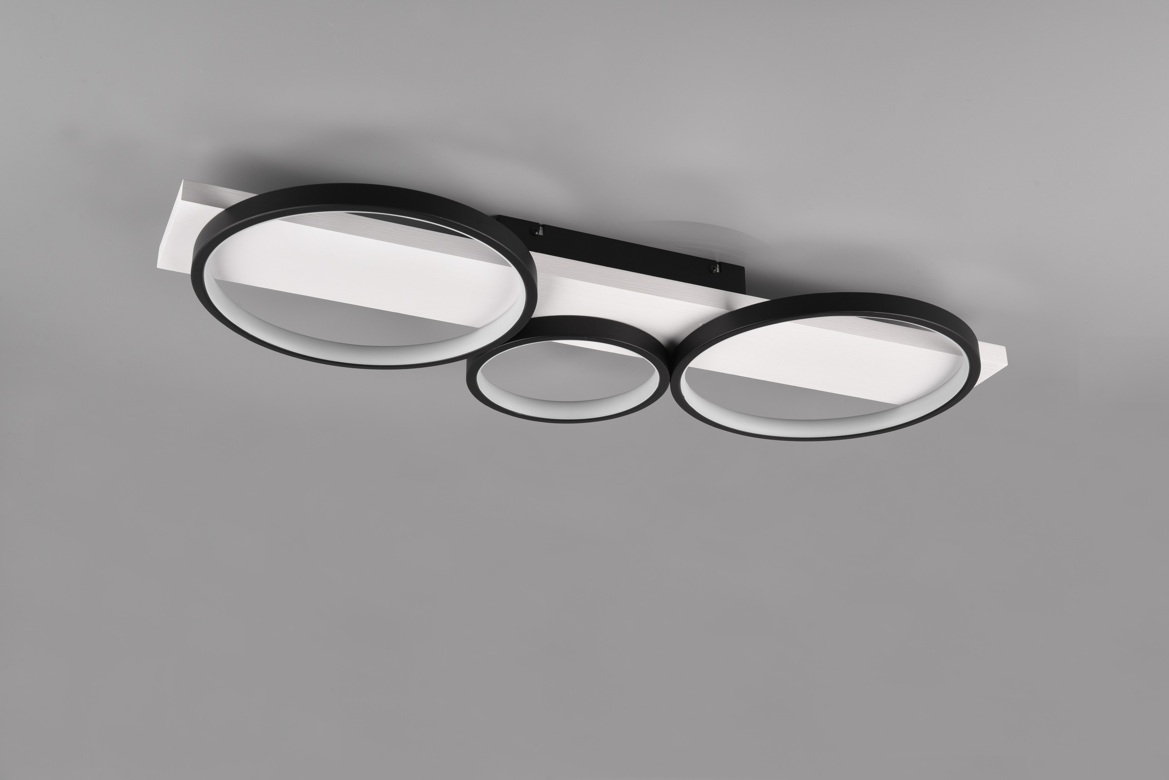 TRIO Leuchten LED Deckenleuchte »MEDERA, Deckenlampe LED Ringe mit Holz Dek günstig online kaufen