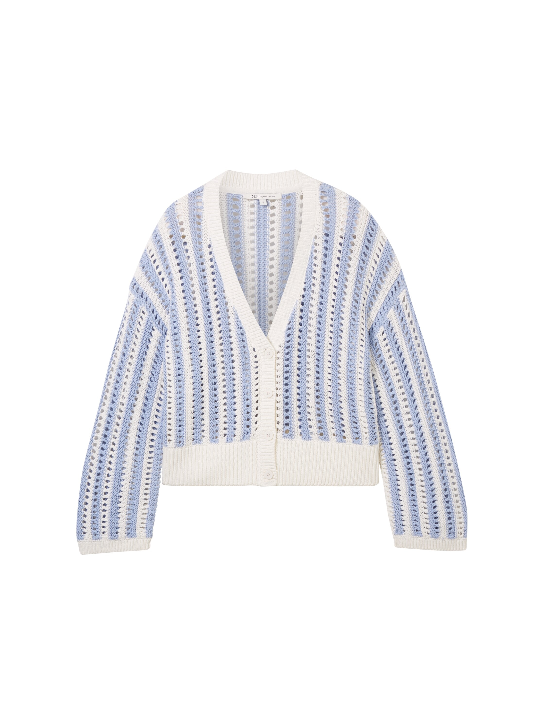 TOM TAILOR Denim Cardigan, aus Strick und mit Knopfleiste