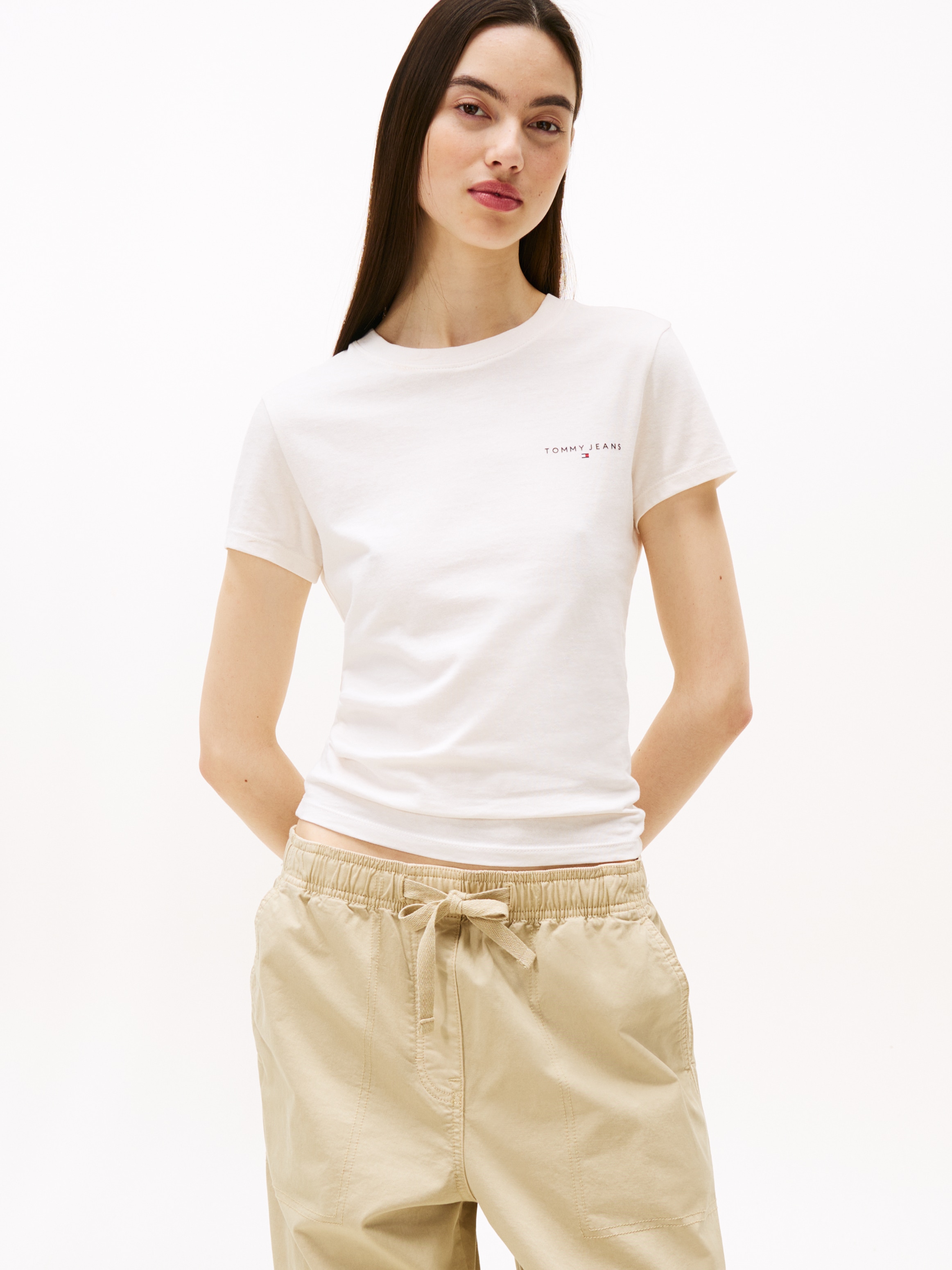 Tommy Jeans Kurzarmshirt »TJW SLIM LINEAR SS TEE EXT«