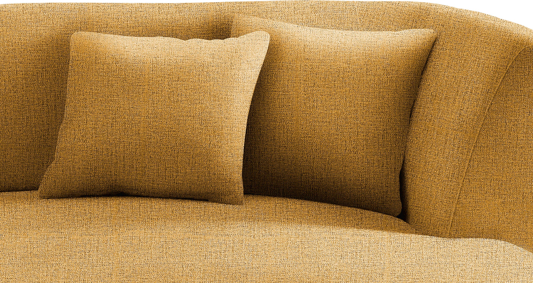 INOSIGN Ecksofa »Colori Polstermöbel mit zeitlos eleganter Rückenführung. L-Form«, Holzfußfarbe wählbar, inkl. 4x Zierkissen