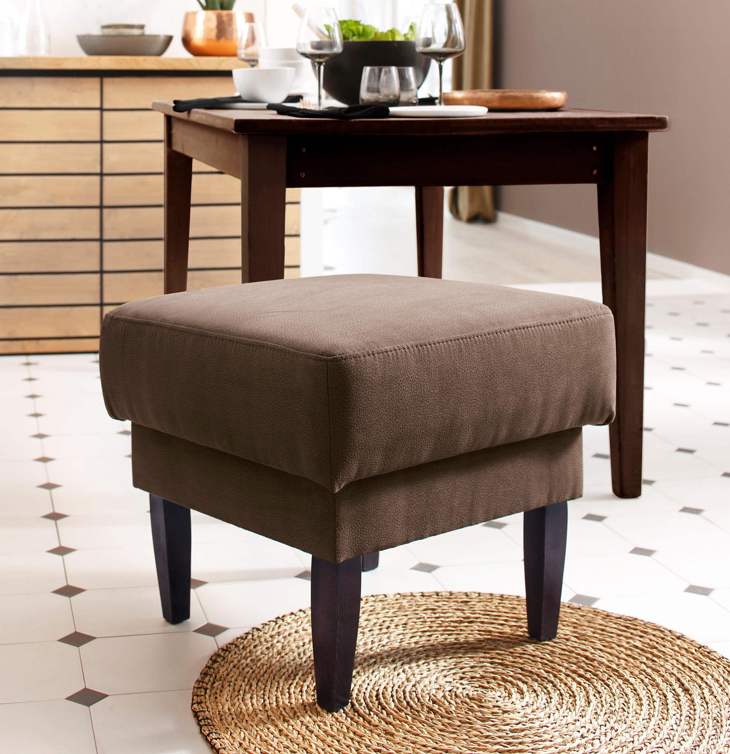 Home affaire Hocker »Scalea«, mit Federkern-Polsterung