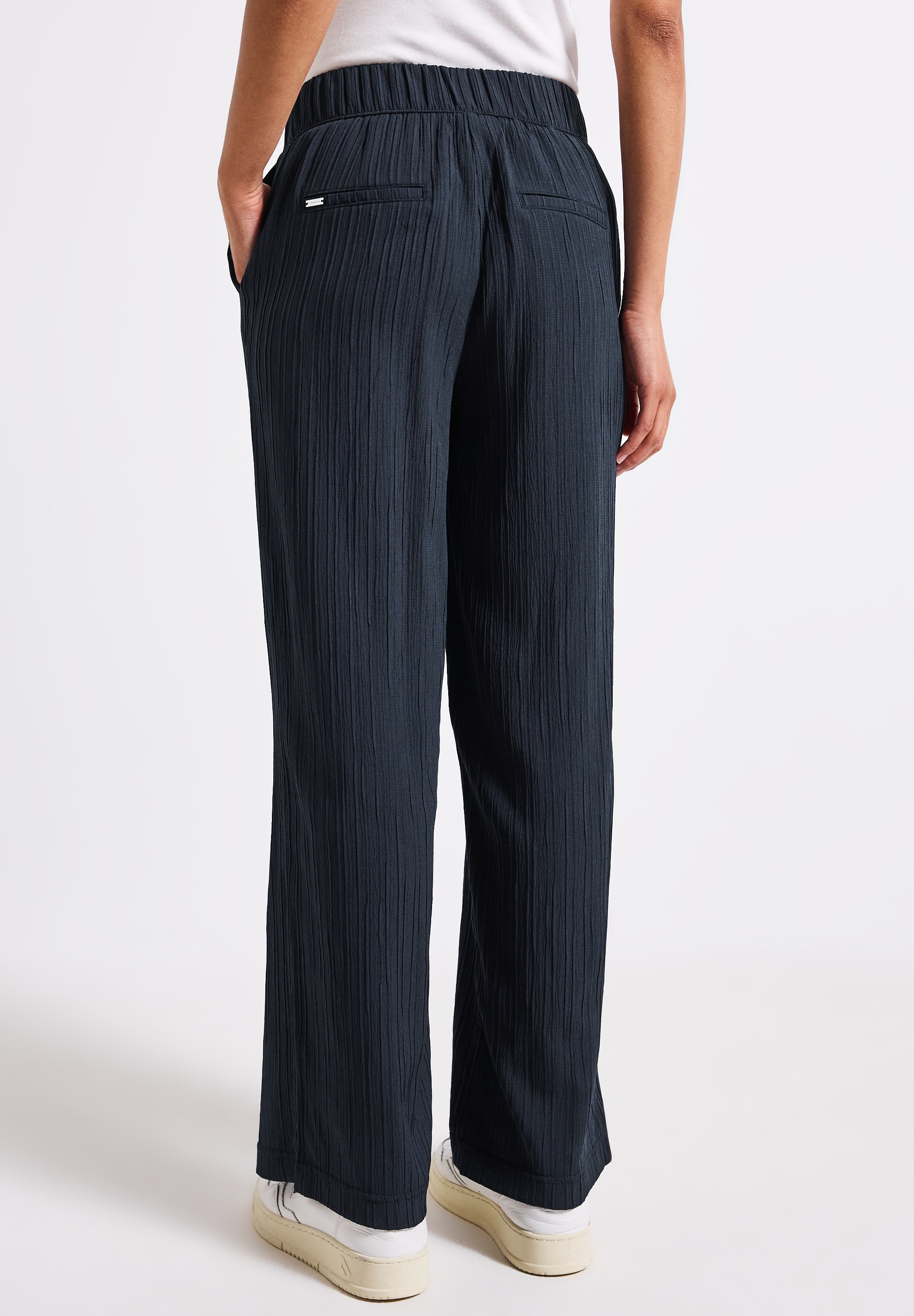 STREET ONE Stoffhose  Sommerhose mit elastischem Bund