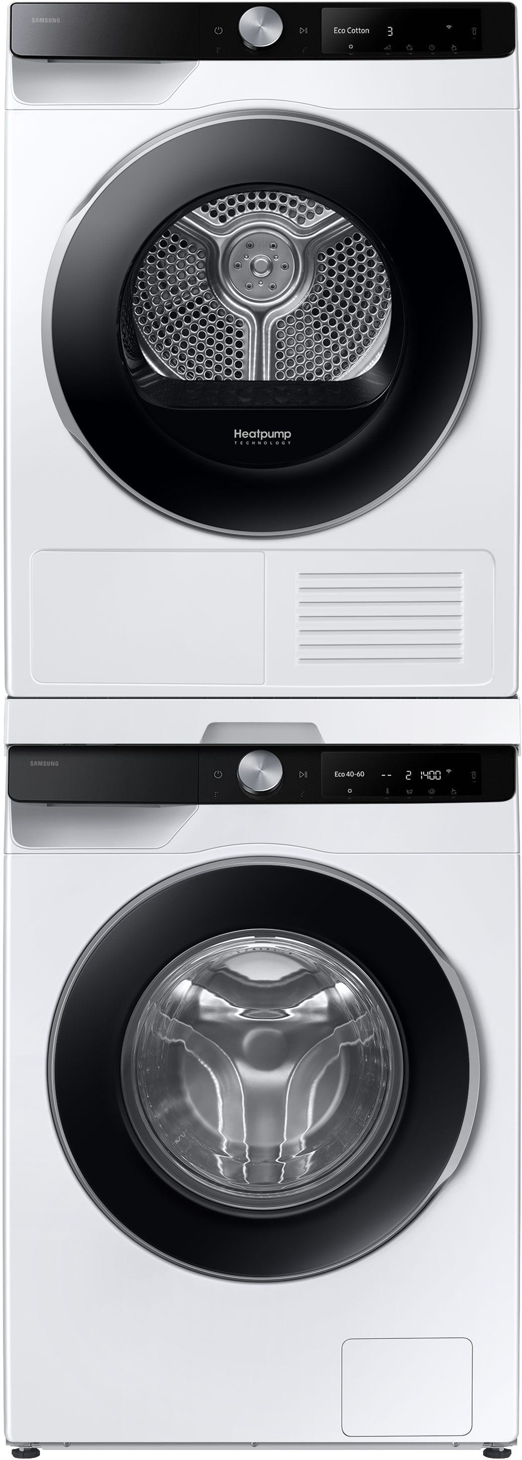 Samsung Wärmepumpentrockner »DV90DG6845LKU2«, DV6400D, 9 kg, Klartext-Display - Eiache und komfortable Bedienung