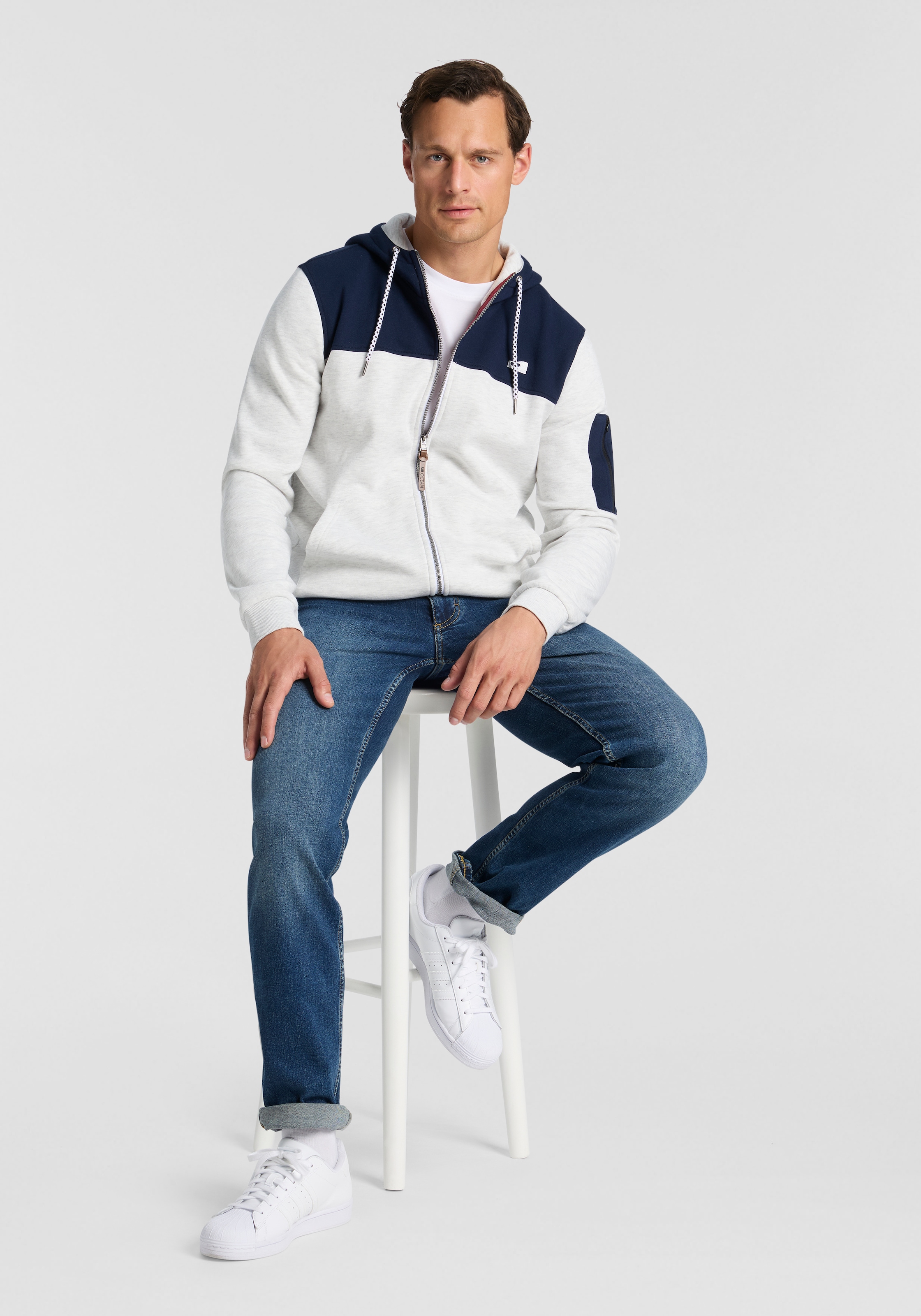 Ocean Sportswear Sweatjacke Innen weich angeraut