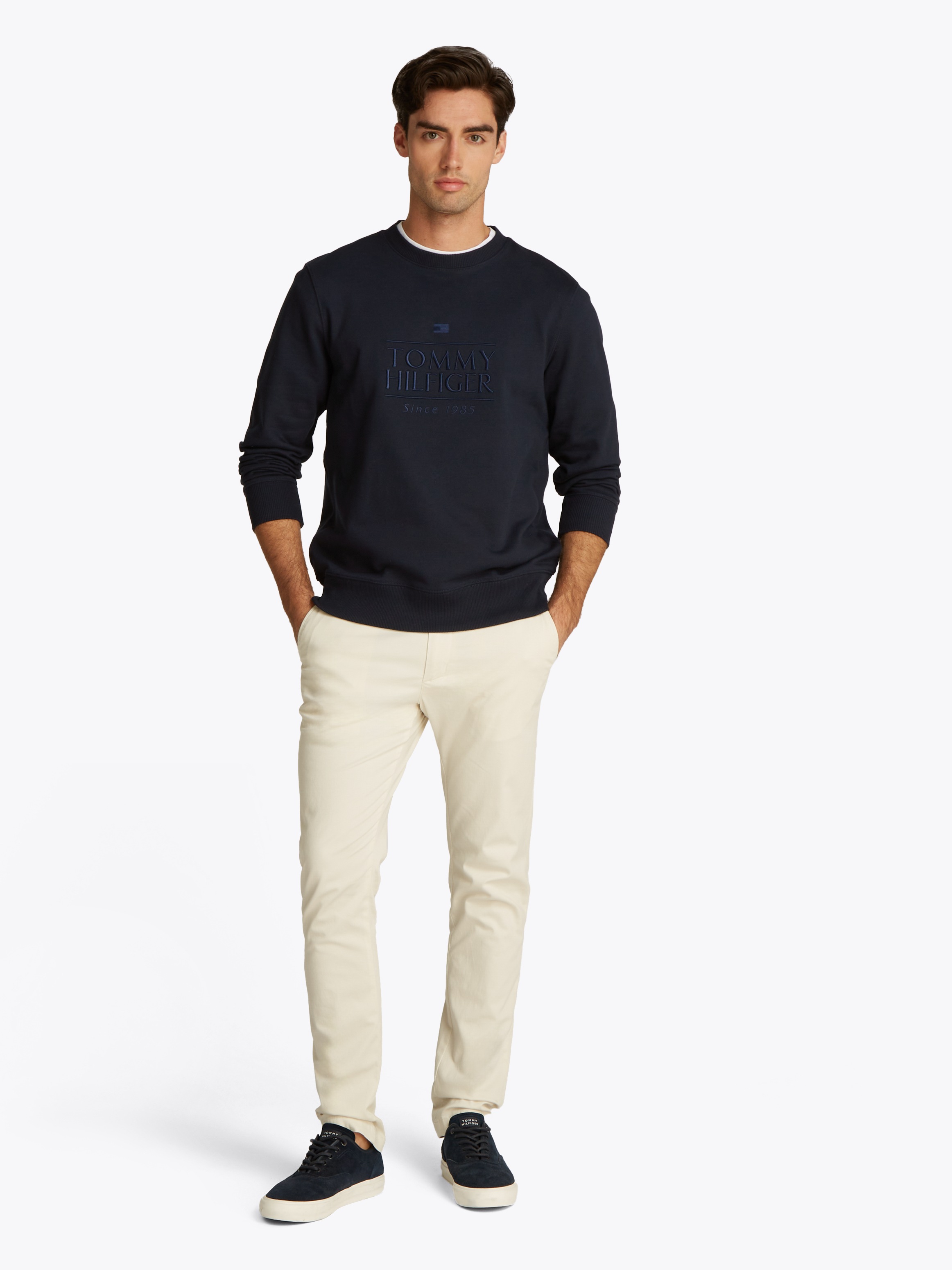 Tommy Hilfiger Sweatshirt »HILFIGER EMBRO LOGO SWEATSHIRT«