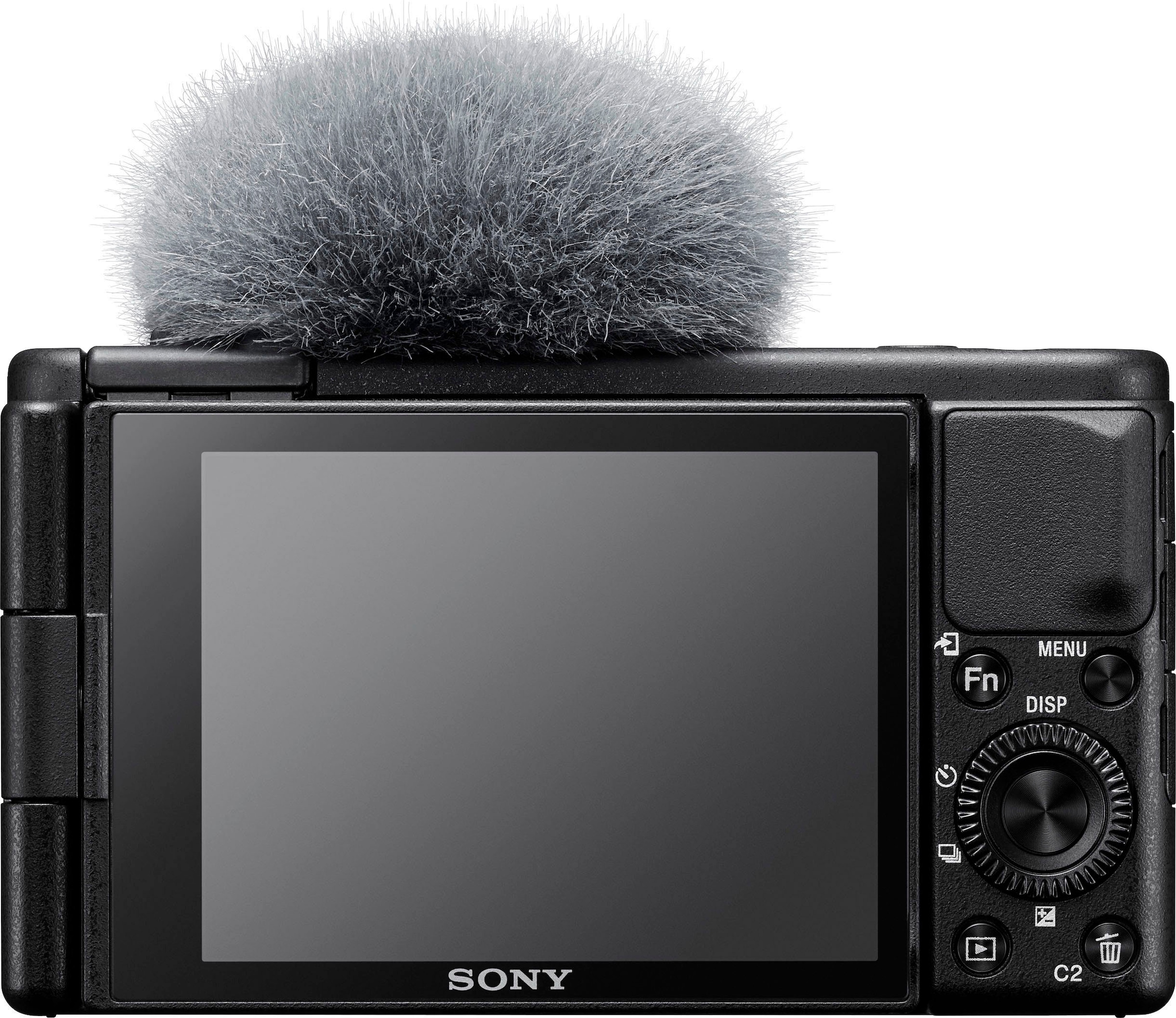 Sony Kompaktkamera »Vlog-Kamera ZV-1«, 20,1 MP, WLAN (Wi-Fi)-Bluetooth, seitlich klappbares Selfie-Display für Vlogging & YouTube, 4K Video