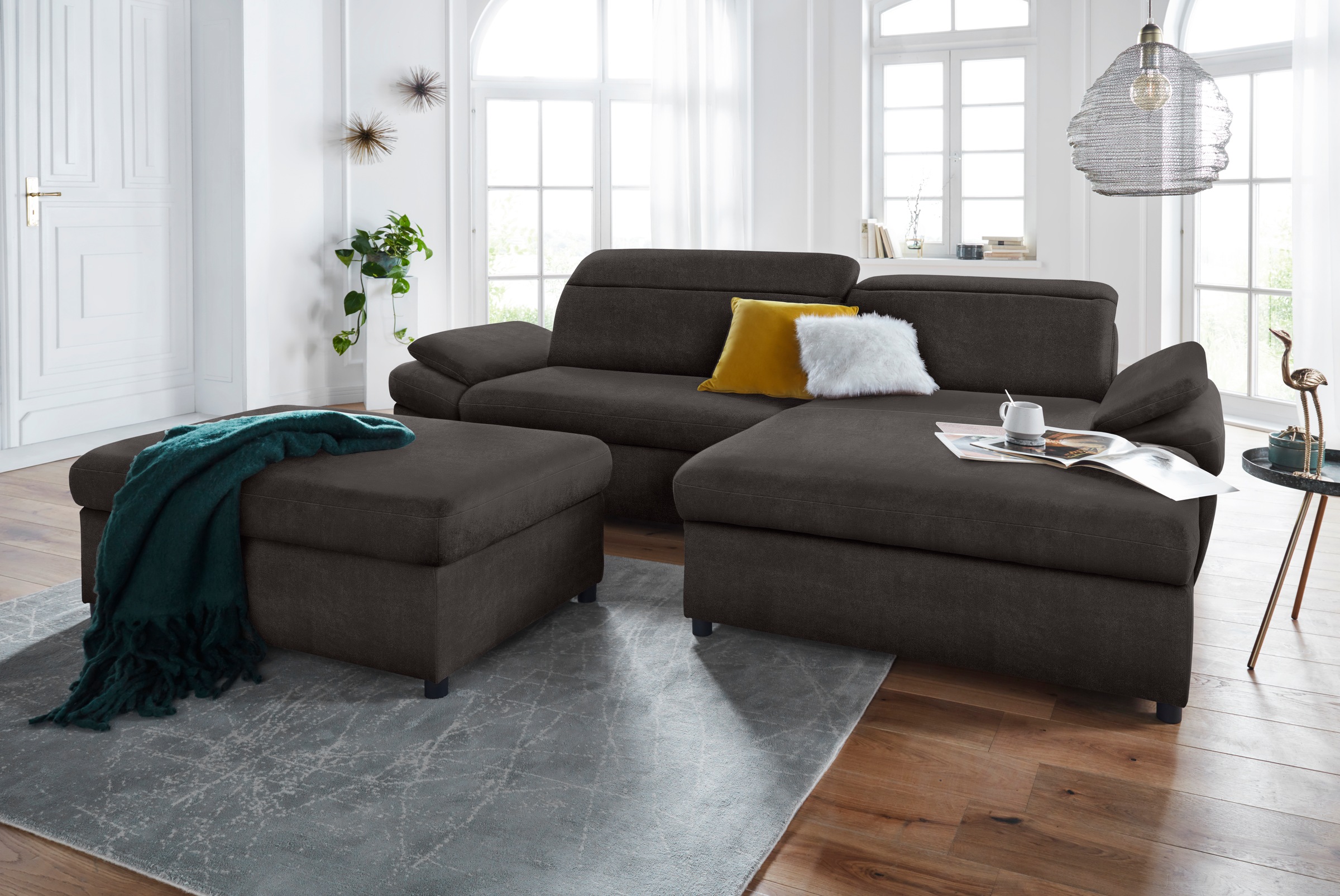 exxpo - sofa fashion Hocker »Kyoto Bankhocker mit Staufach unter der Sitzfläche«