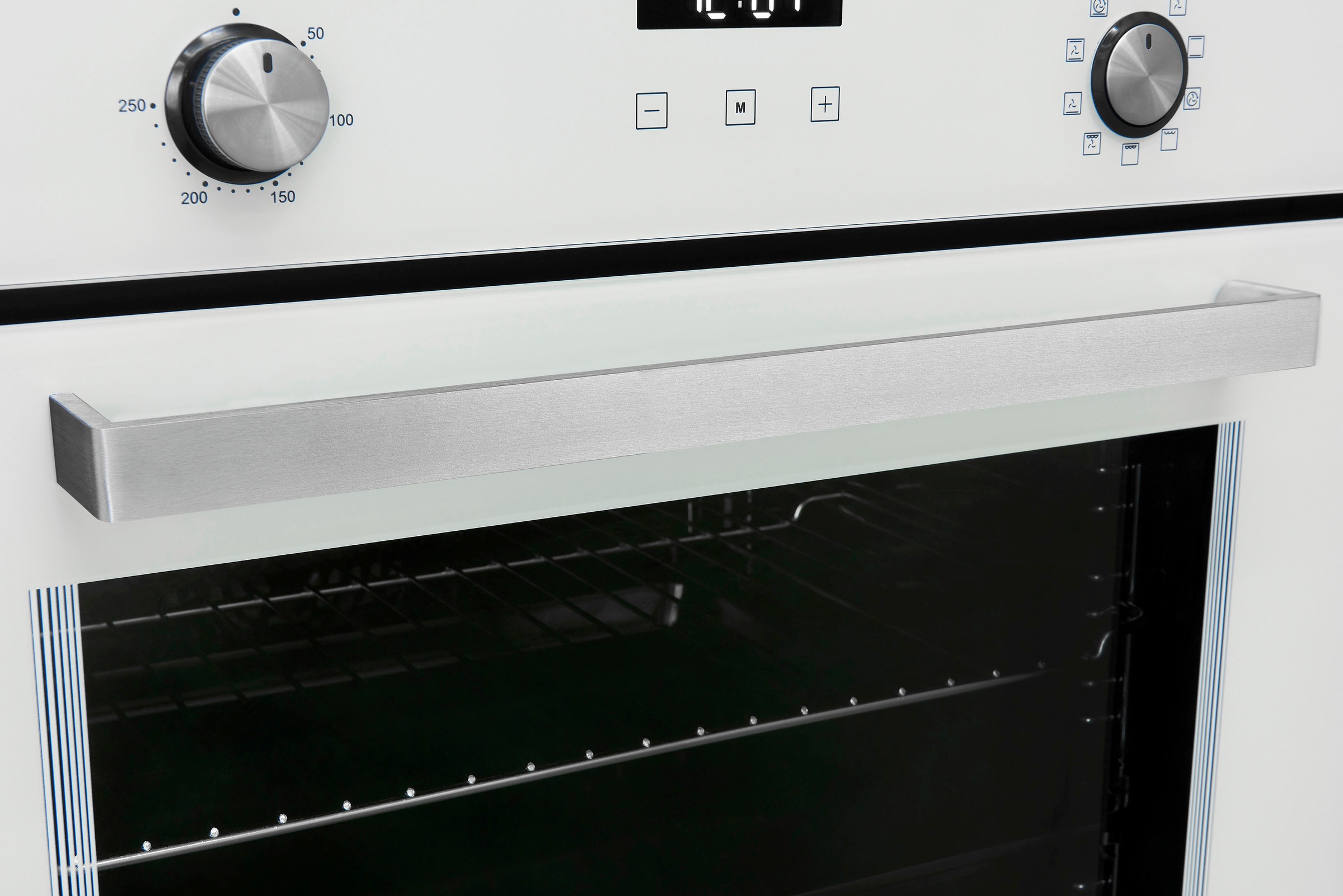 8. Bild von exquisit Backofen »EBE76-9-H-020«, EBE76-9-H-020 weiss, mit 1-fach-Teleskopauszug