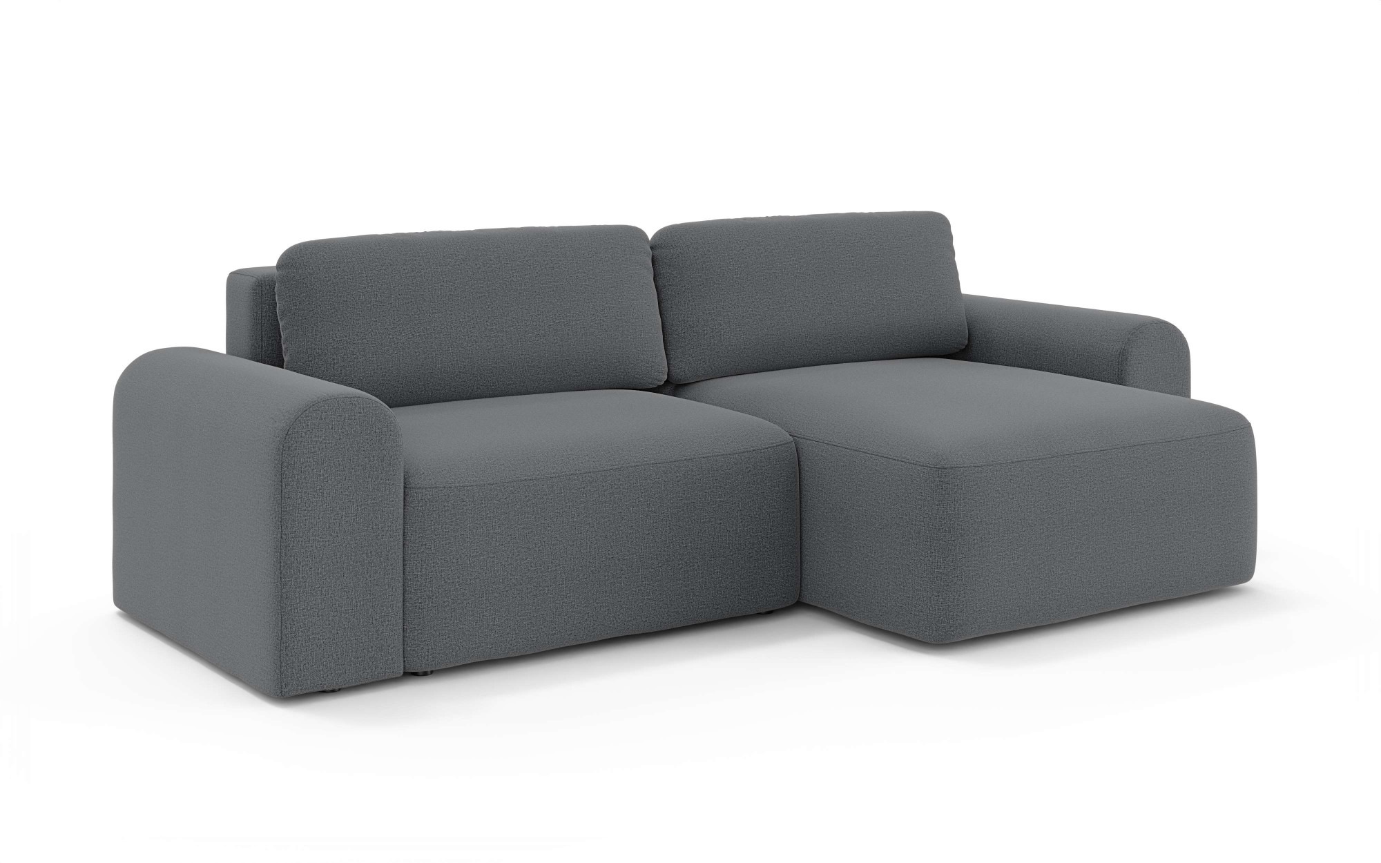 OTTO home Ecksofa »LEOO universell Schlafsofa mit Bettkasten, Maße B/T/H: 272/152/84,5 cm«, L-Form mit Recamiere rechts oder links montierbar, hoher Sitzkomfort
