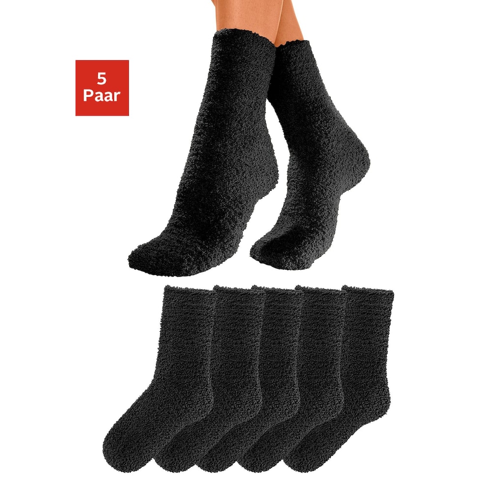 Lavana Kuschelsocken, (Set, 5 Paar)